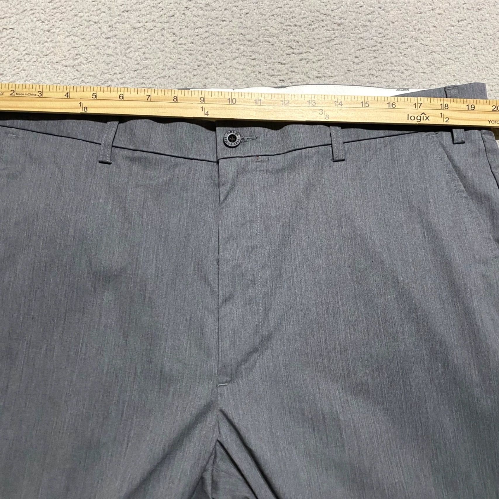Orvis Orvis Mens Dress Pants Gray 40 Regular Straight Flat Front Waist 38 Inseam 29 Button Zip Vintage No Size US 40 / EU 56 - 7 Thumbnail