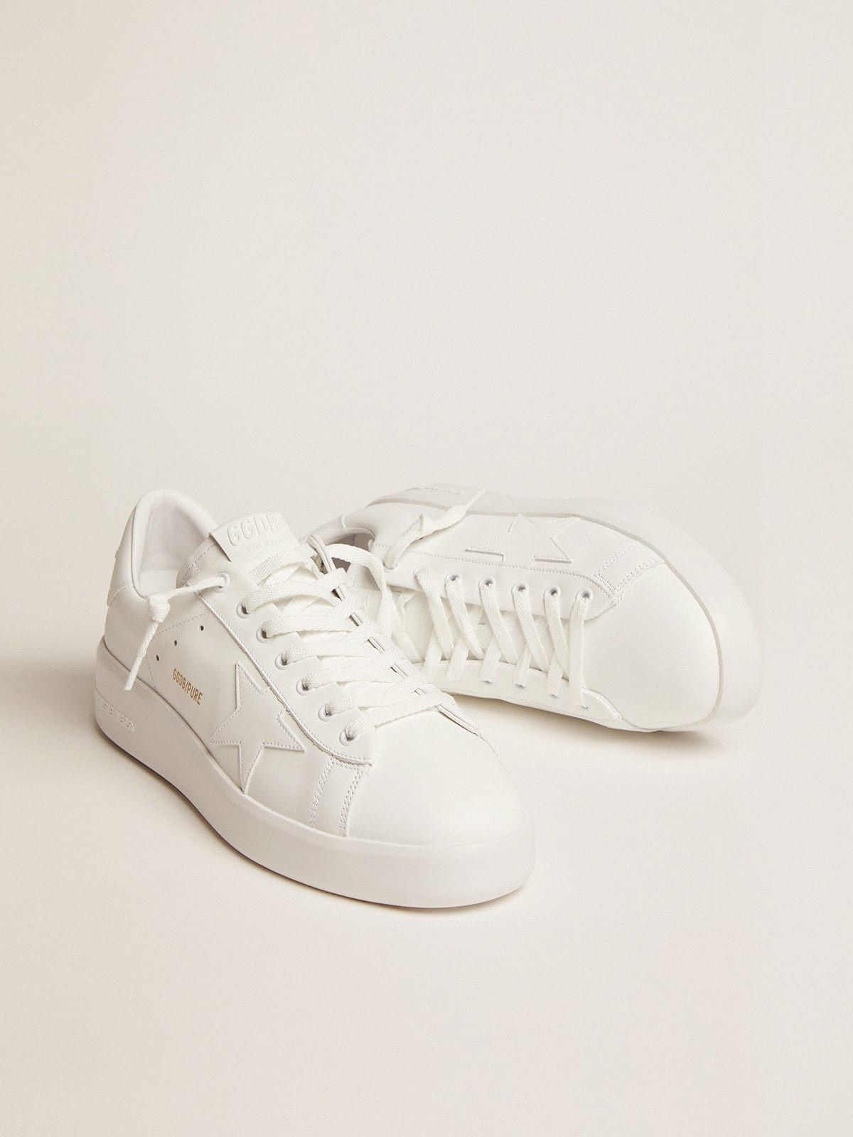 Golden Goose o1w1db10425 Purestar Low-Top Sneakers in White Size US 10 / EU 43 - 2 Thumbnail