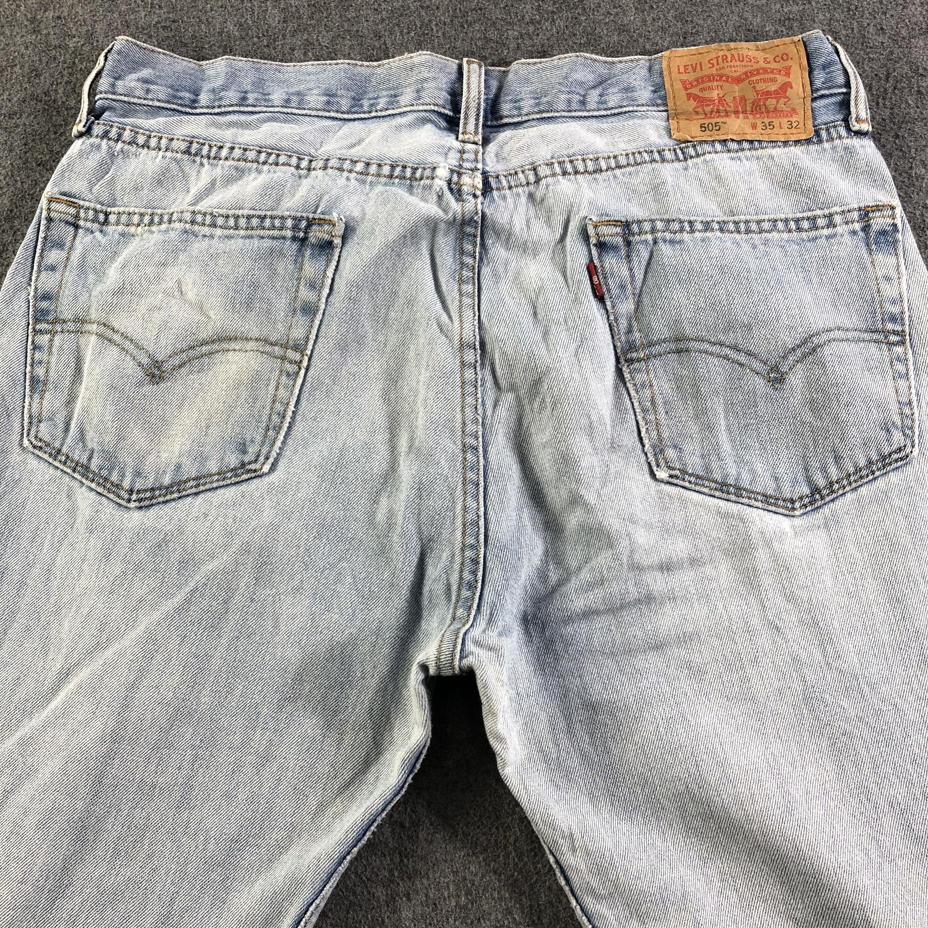 Levi's Vintage Light Wash Levis 505 Jeans-J3094 Size US 36 / EU 52 - 4 Thumbnail