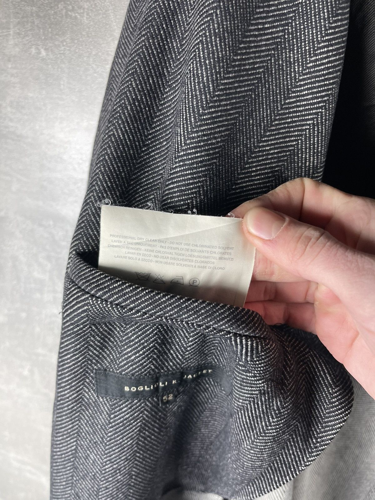 Boglioli Vintage Boglioli Herringbone Wool Overcoat Made In Italy Size US L / EU 52-54 / 3 - 12 Thumbnail