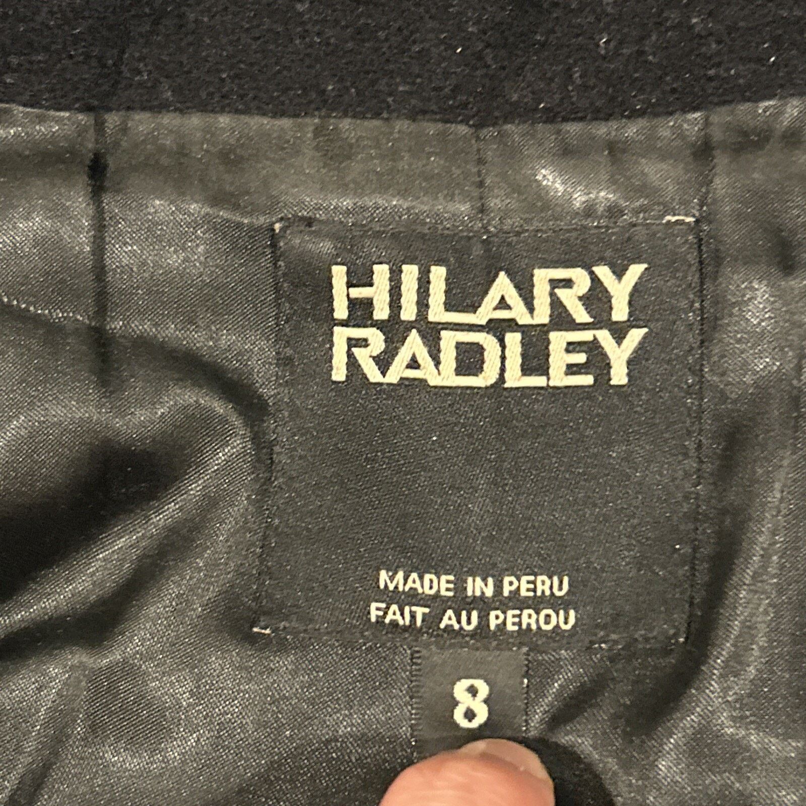 Polo Ralph Lauren Alpaca Wool Pea Coat Womens 8 Large Double Breasted Vented Size L / US 10 / IT 46 - 3 Thumbnail