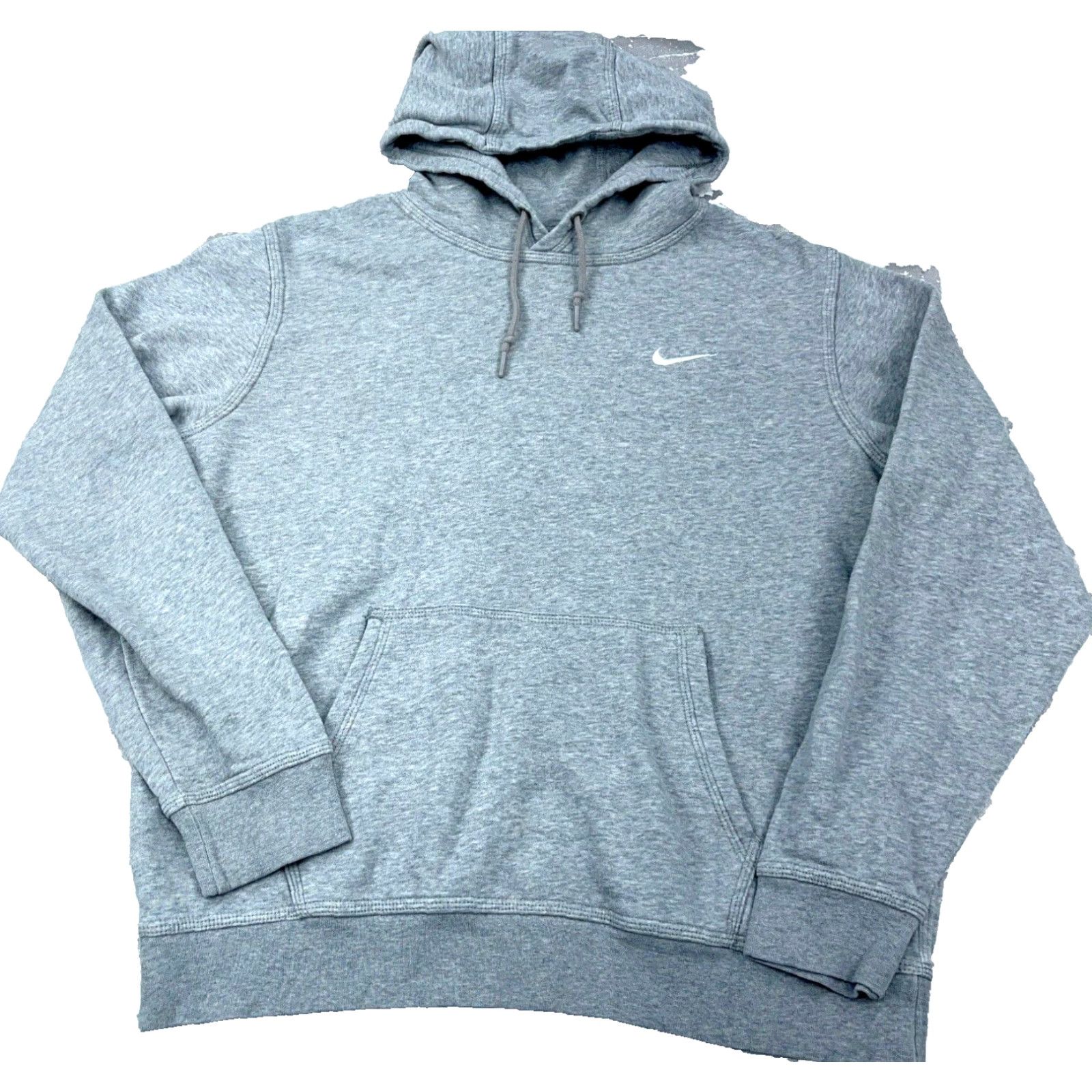 Nike Nike Hoodie Men L Gray White Sweatshirt Sweater Mini Swoosh Check Heather A4 Size US L / EU 52-54 / 3 - 2 Thumbnail