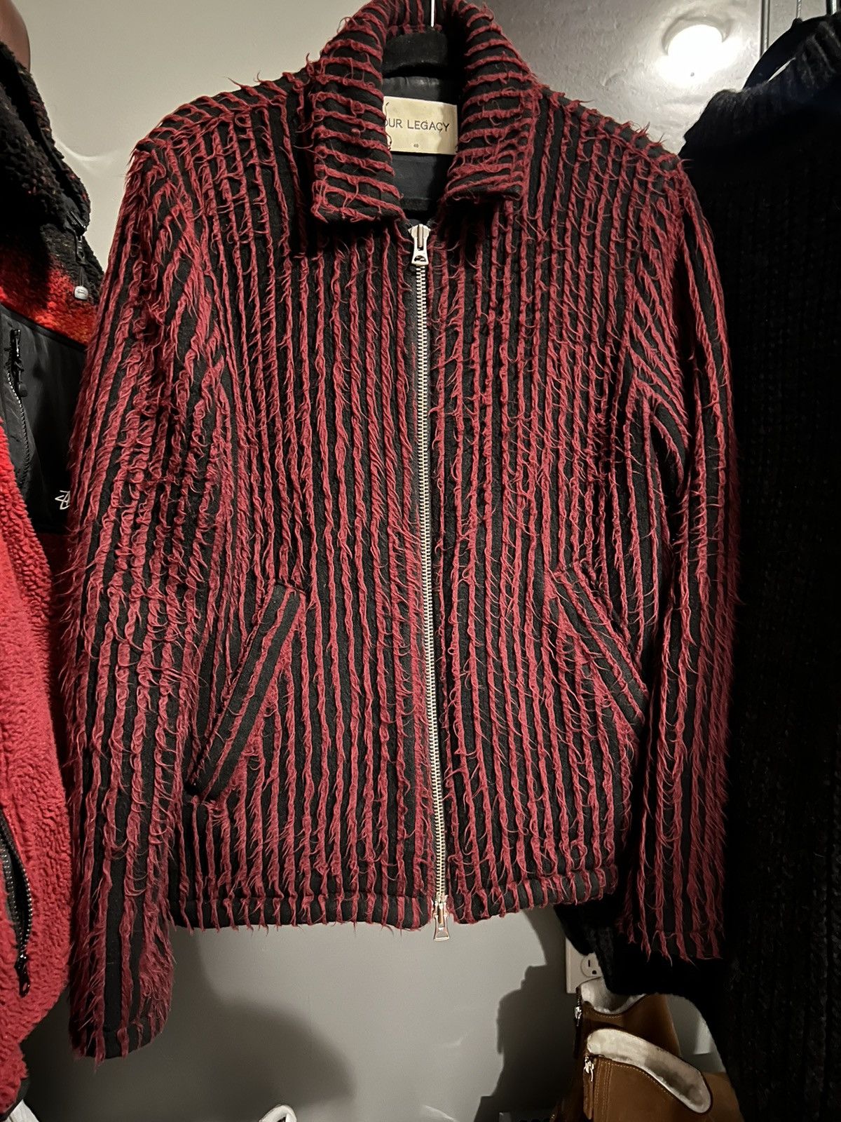 Our Legacy Rare Our Legacy AW/15 Hairy Stripe Jacket Size US M / EU 48-50 / 2 - 2 Thumbnail