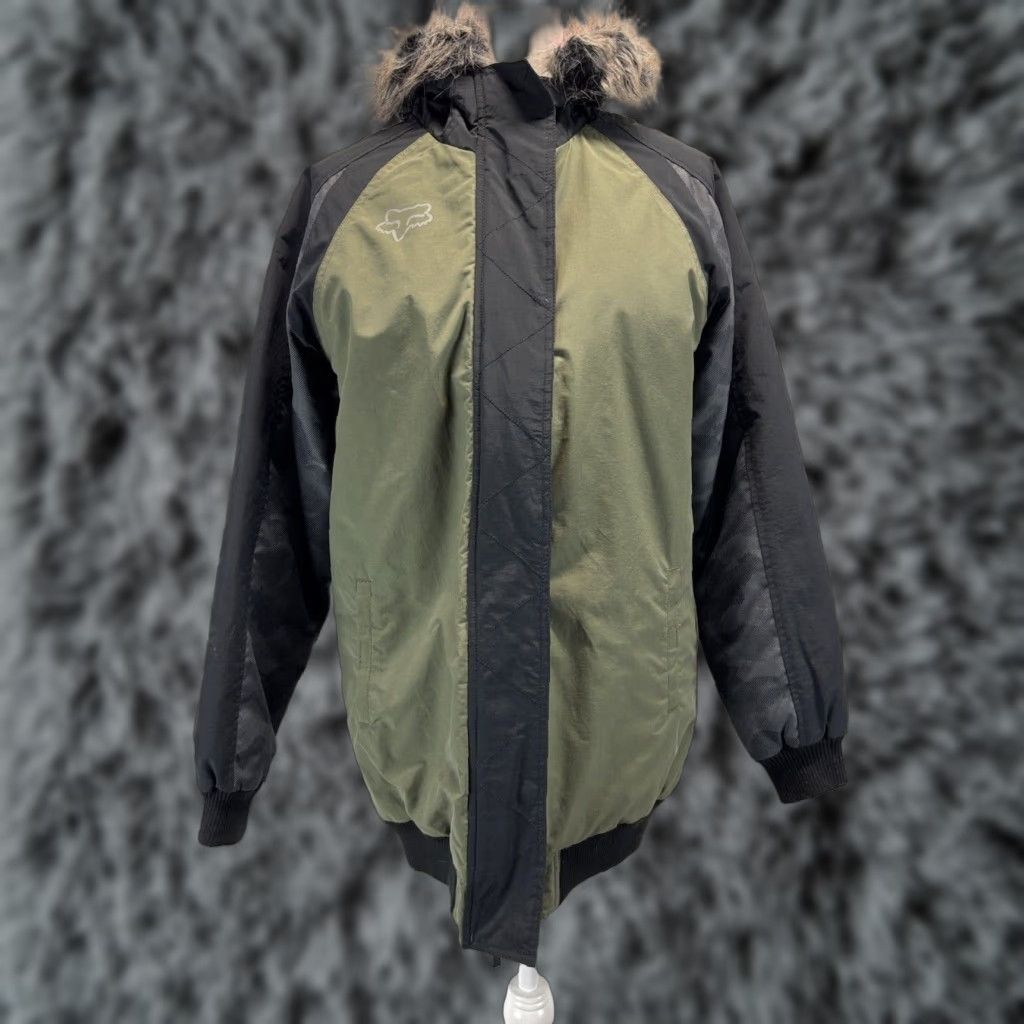 Fox Racing FOX FOX Racing Winter Parka Coat Jacket Sz Small Women’s Green/grey Hood Faux Fur Size S / US 4 / IT 40 - 1 Thumbnail