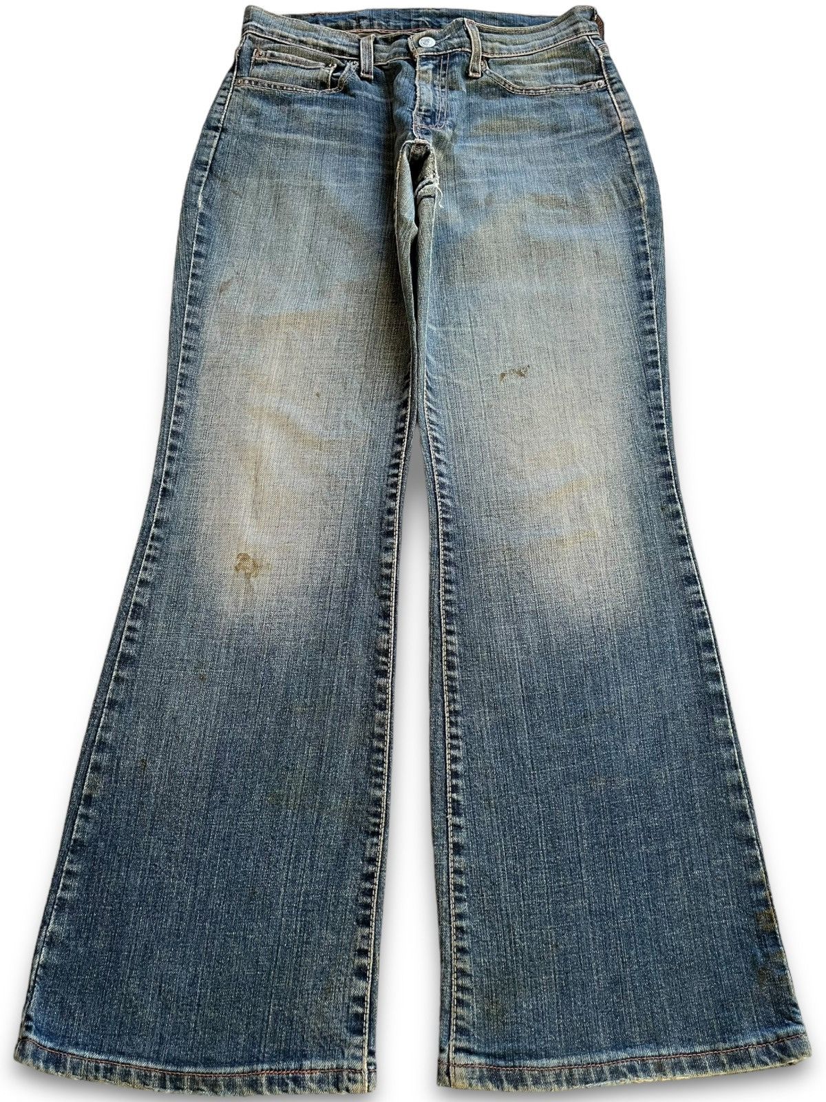 Levi's × Levi's Vintage Clothing Vintage 90s Levis 529 Faded Wash Distressed Flare Jeans Size US 29 - 1 Thumbnail