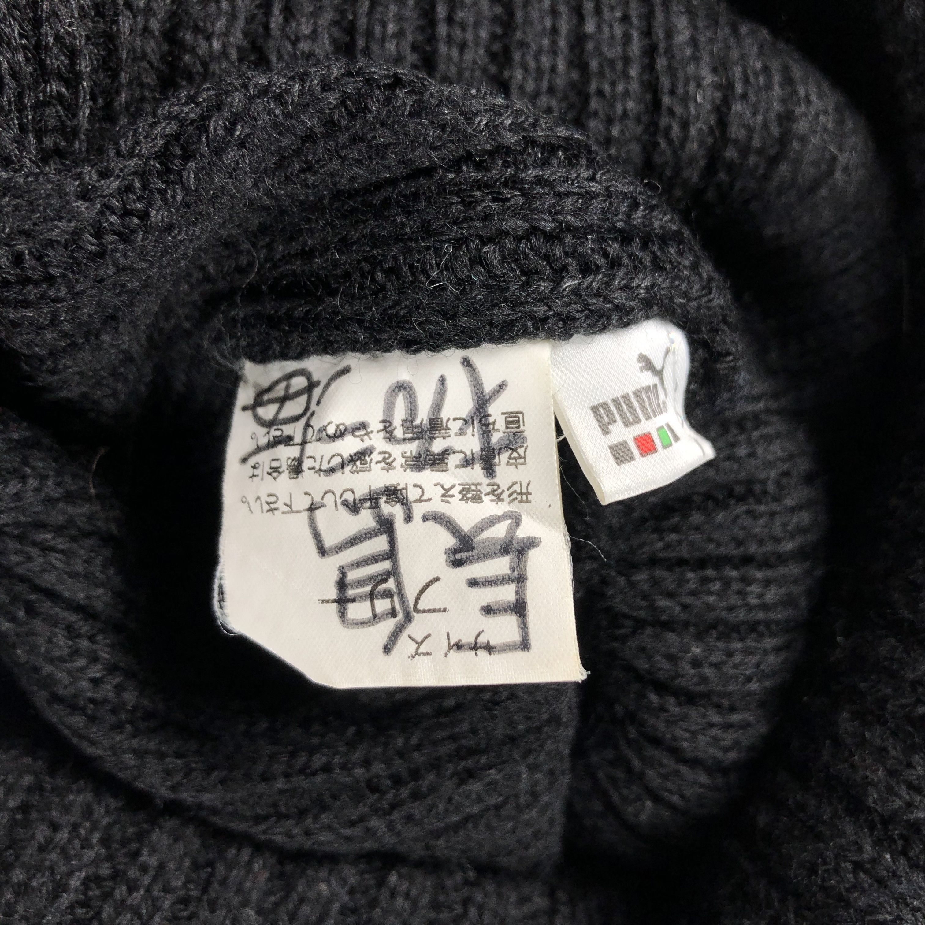Puma × Vintage Puma Ribbed Black Beanie Snow Hat Snow Cap -D1085 Size ONE SIZE - 5 Thumbnail