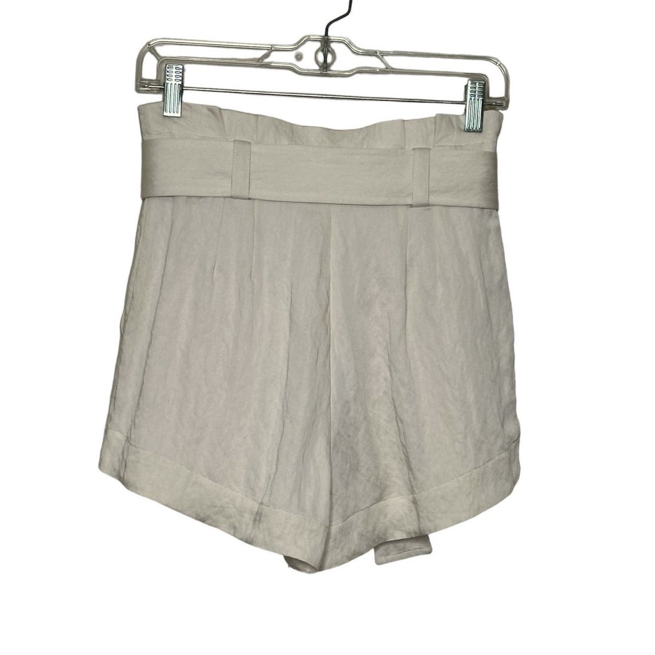 A.L.C. A. L. C. Cream high waist belted paper bag shorts size 2 Size 26" / US 2 / IT 38 - 2 Thumbnail