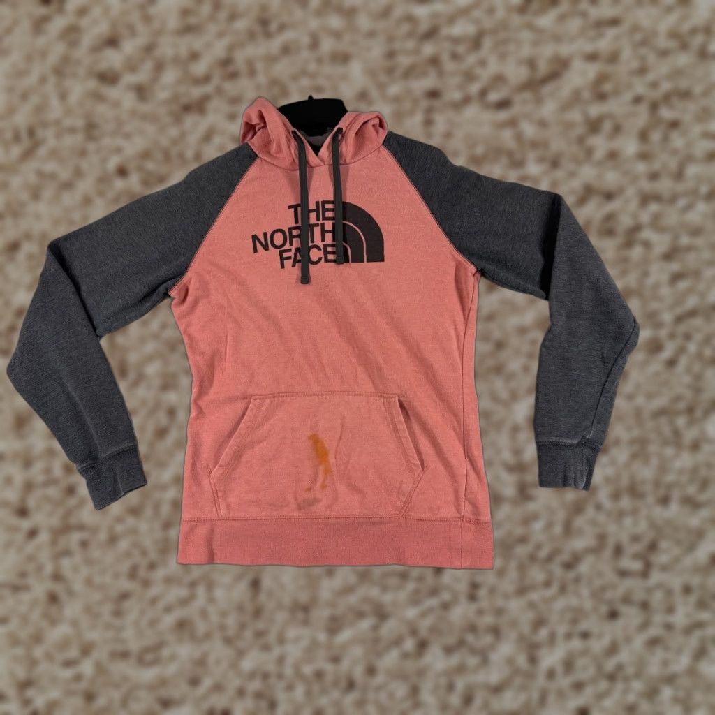 The North Face VINTAGE The North Face Pullover Hoodie Womens Medium Pink Activewear Cotton Blend Logo 90s Ladies Size M / US 6-8 / IT 42-44 - 1 Thumbnail