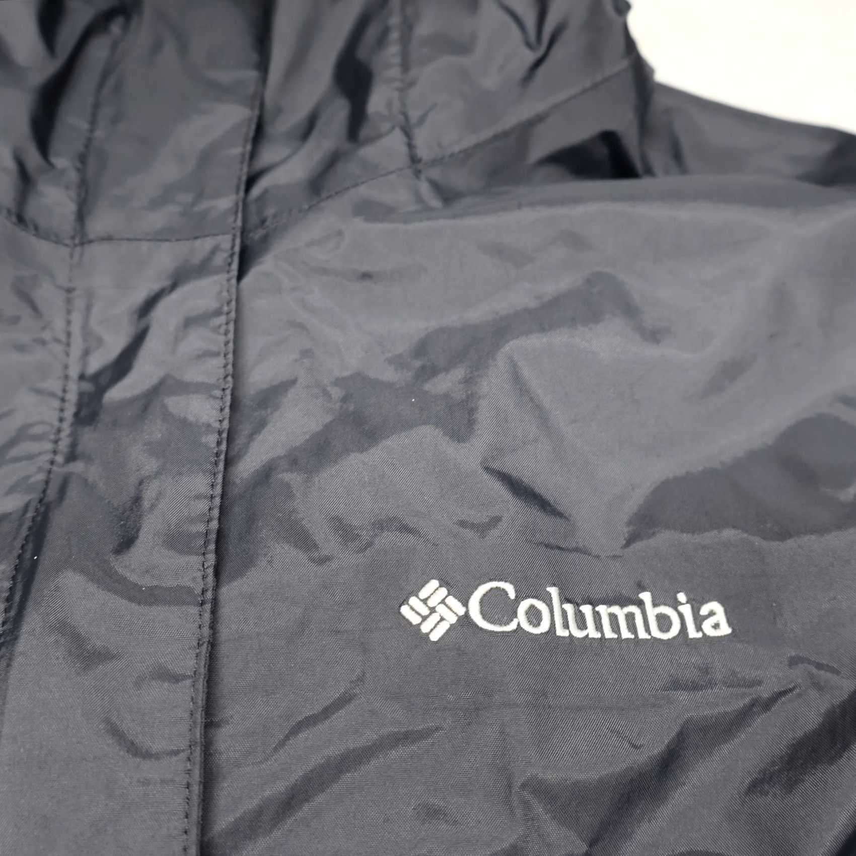 Rains Columbia Jacket Womens XS Black Waterproof Lightweight Full Zip Arcadia II Rain Coat Size XS / US 0-2 / IT 36-38 - 4 Thumbnail