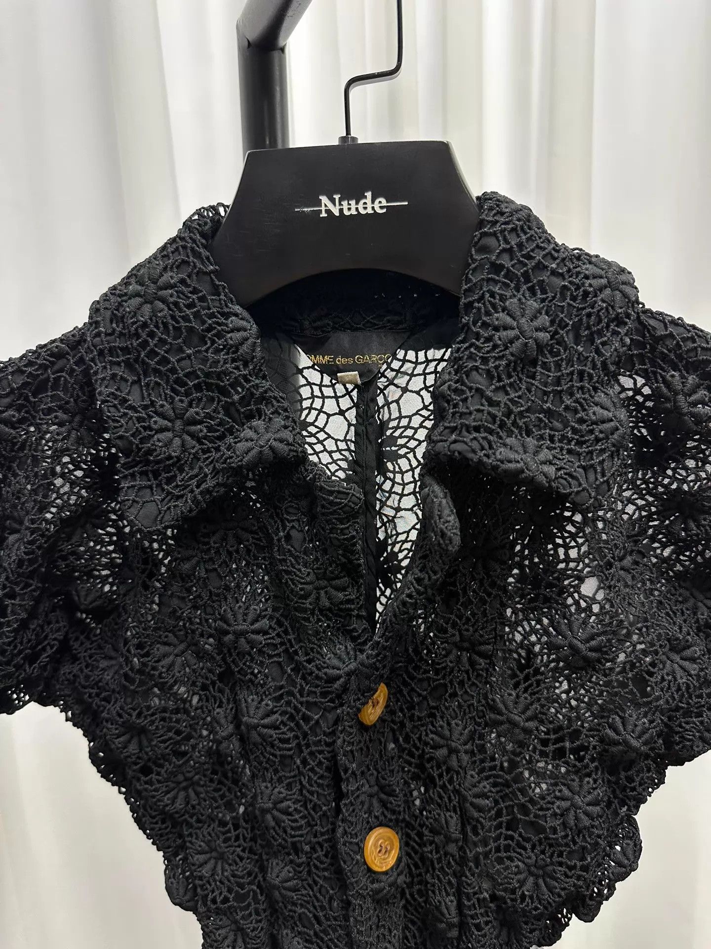Comme des Garcons Comme des Garcons 2005aw GhostBride Black Lace 2-Way S Size S / US 4 / IT 40 - 4 Thumbnail