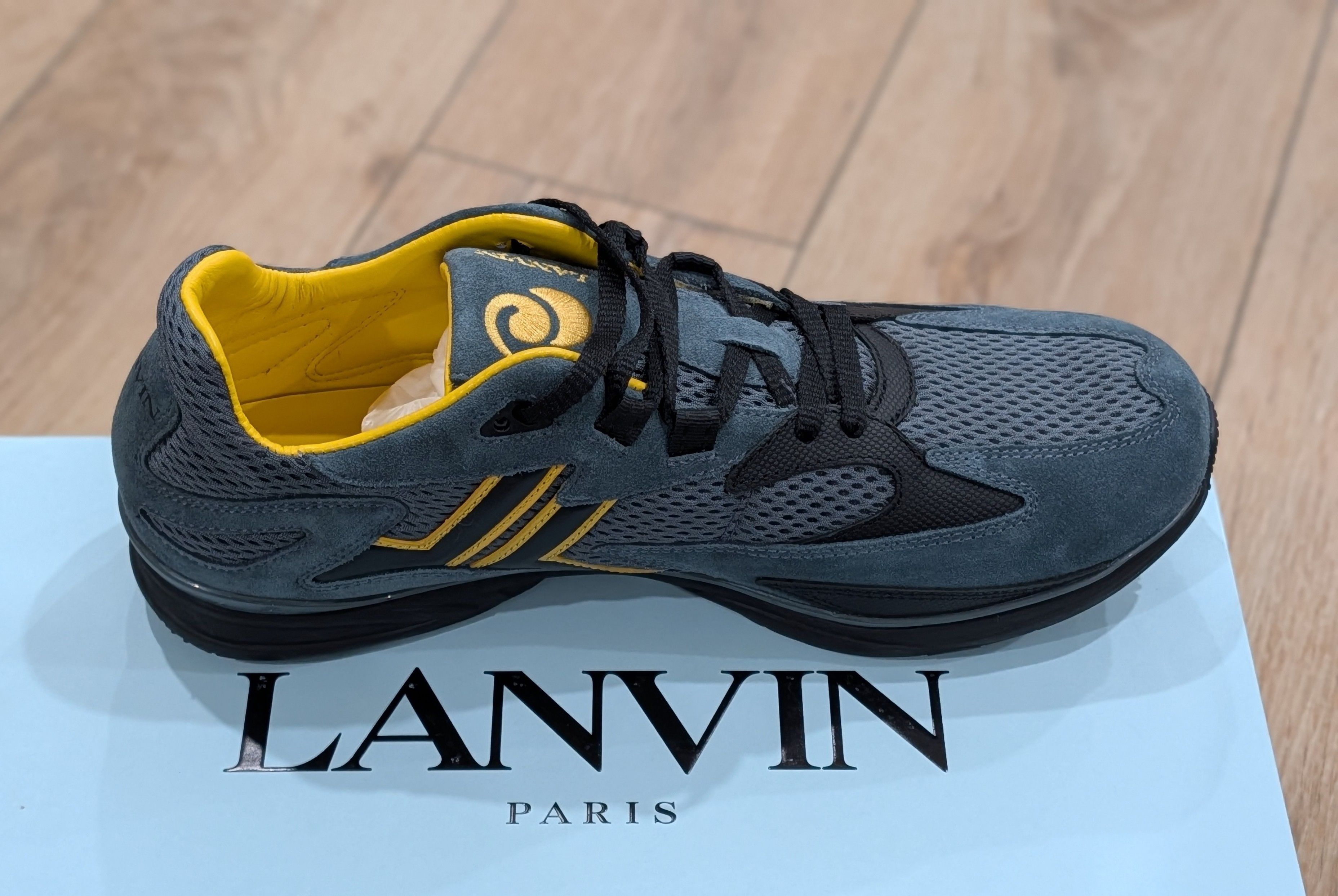 Lanvin Lanvin Meteor Mesh Runner Sneakers Steel/Daffodil US 11 Size US 11 / EU 44 - 7 Thumbnail