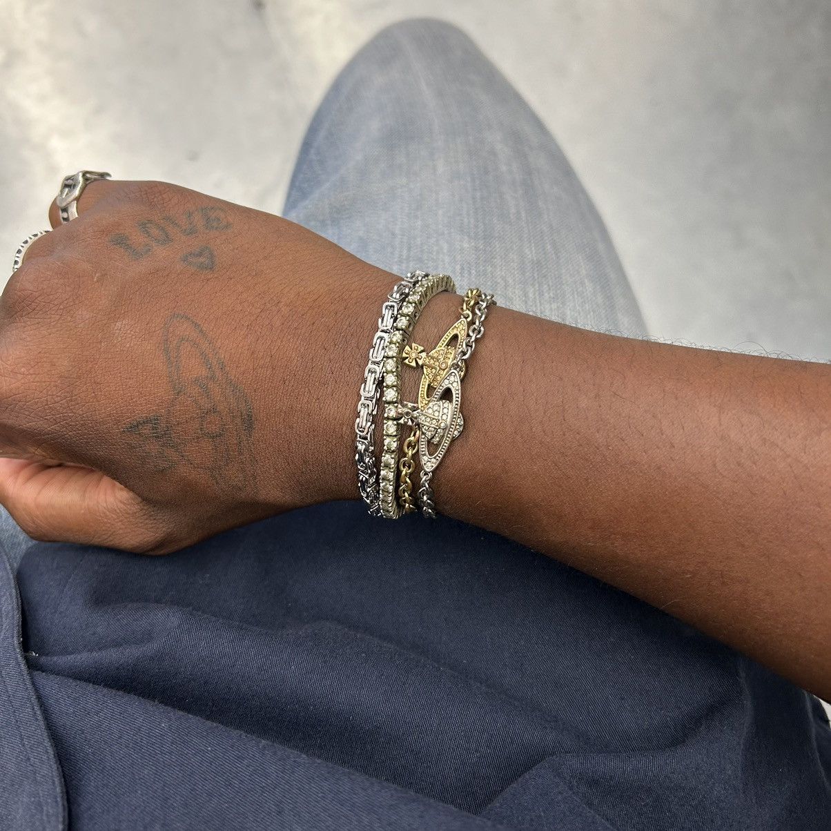 Vintage Y2K 2000s bike chain style link silver heavyweight bracelet Size ONE SIZE - 3 Thumbnail