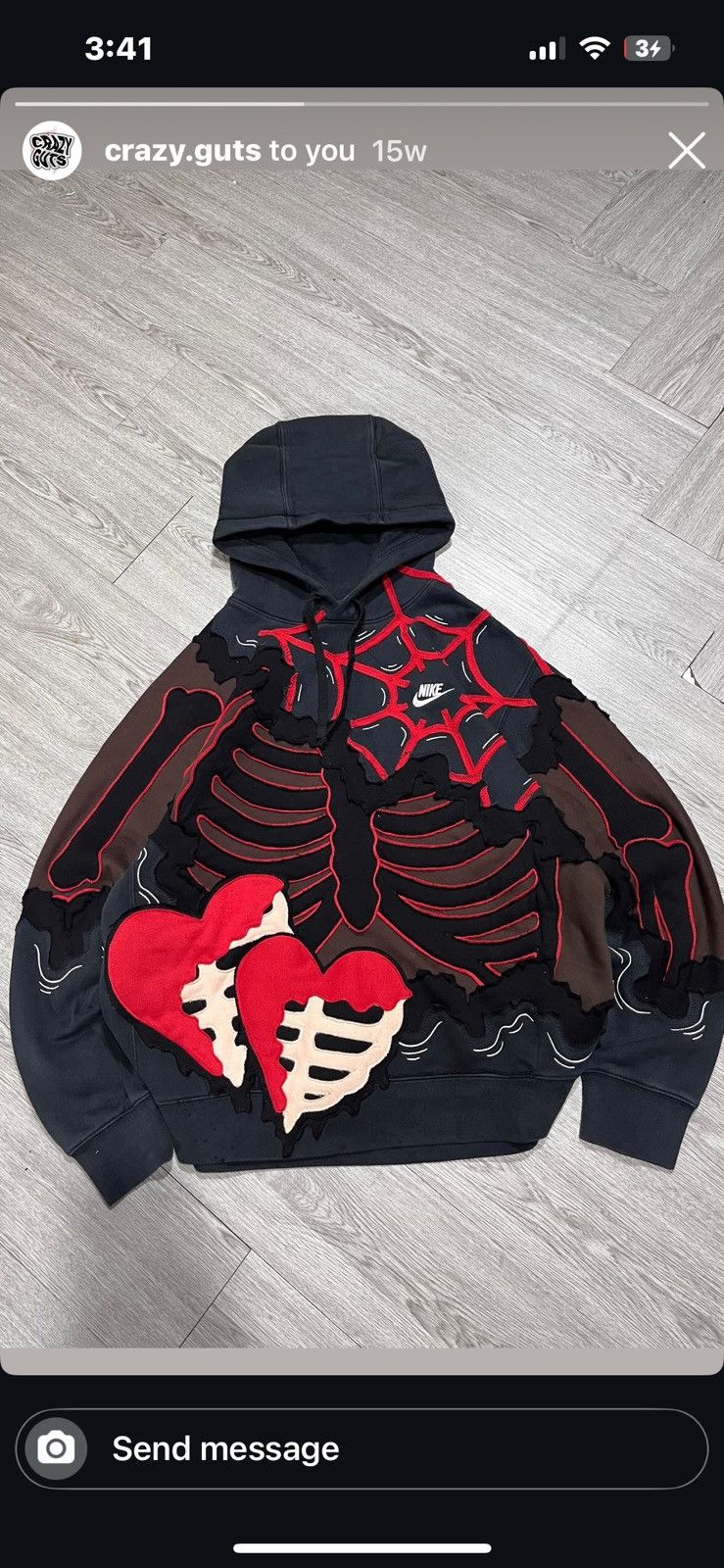 Nike Custom 1of1 Nike hoodie Size US M / EU 48-50 / 2 - 1 Thumbnail