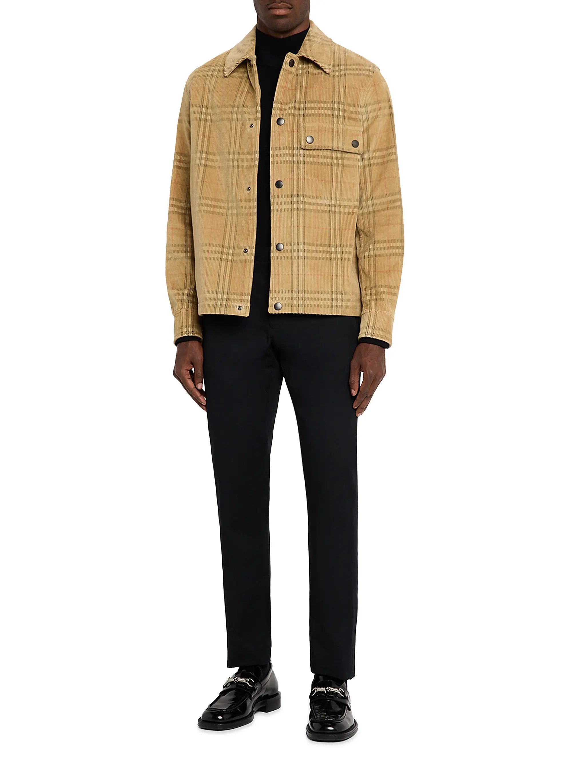 Burberry o1srvl11e1225 Check Cotton Corduroy Overshirt in Multicolor Size US XL / EU 56 / 4 - 2 Thumbnail
