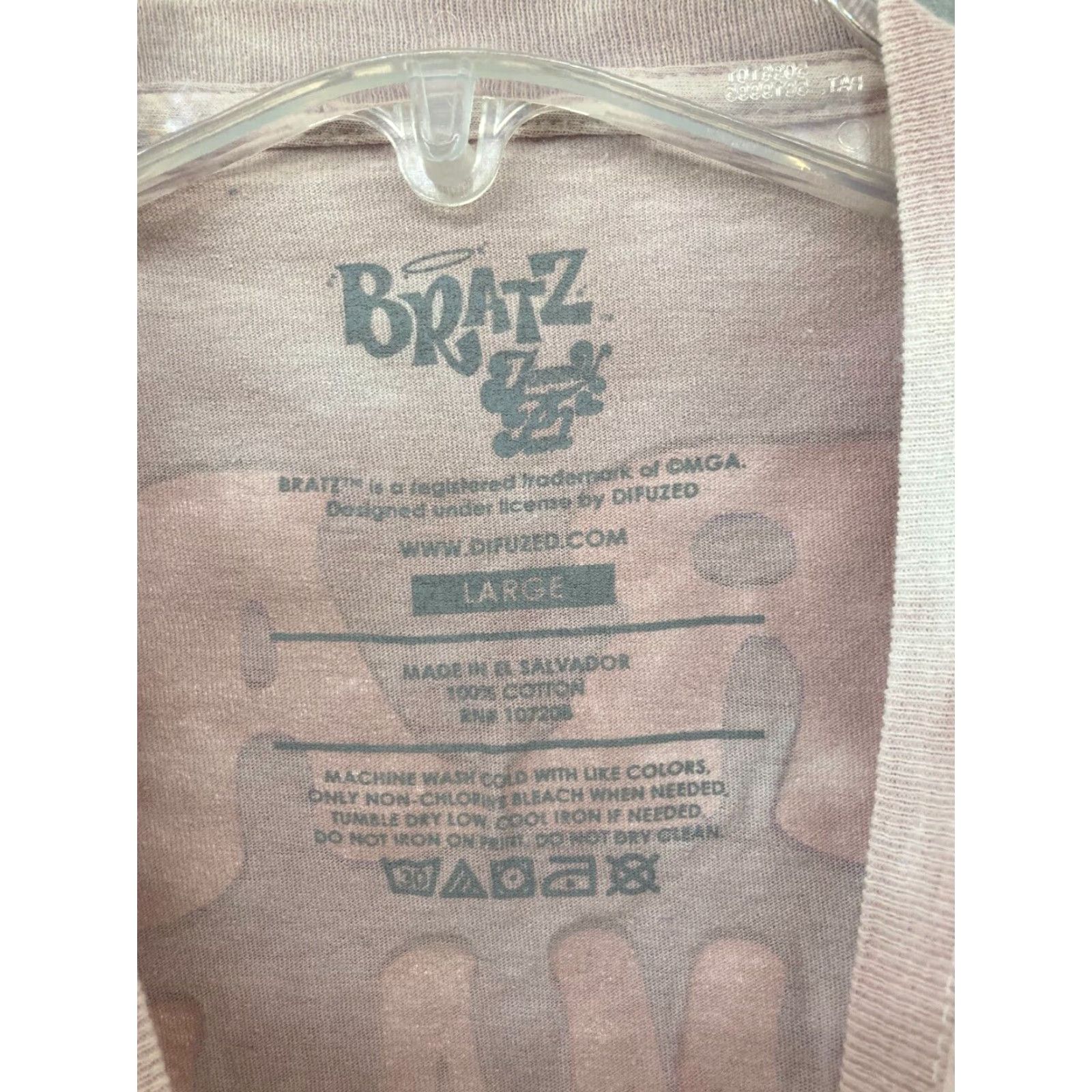 Vintage Bratz Drama Mama Women's Large T Shirt Pink Floral Size L / US 10 / IT 46 - 5 Thumbnail