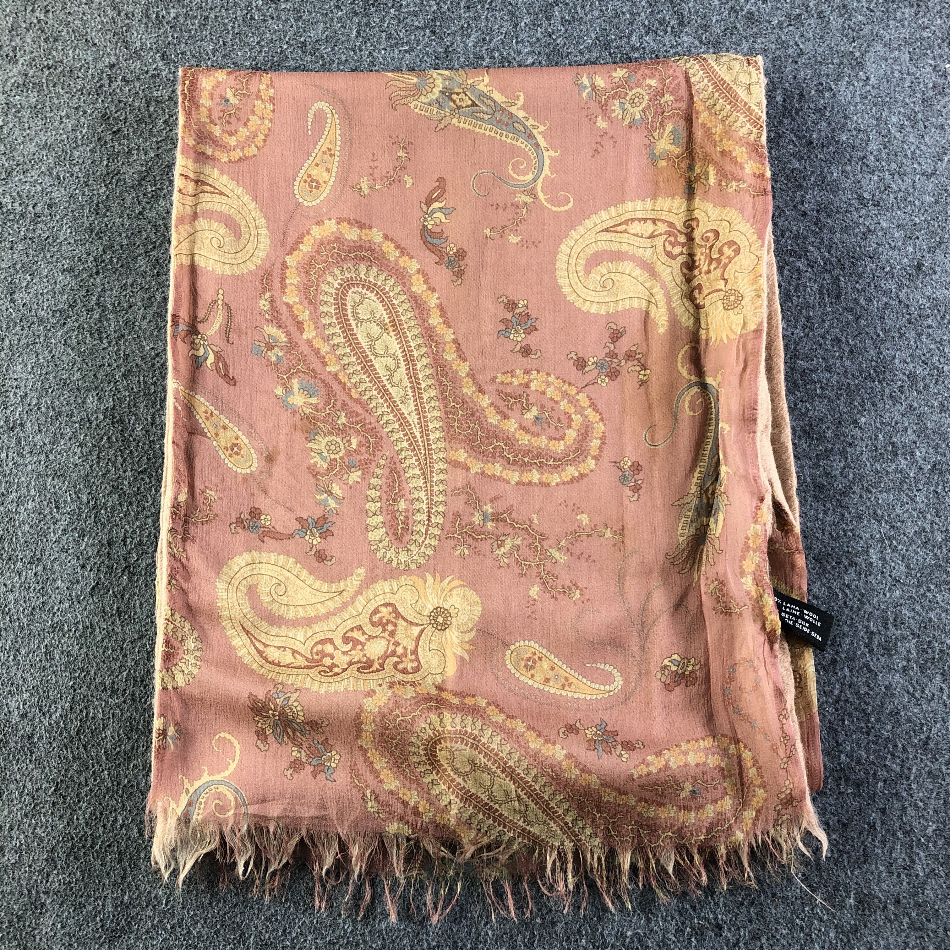 Vintage Vintage Paislee Scarf / Muffler / Neckwear Size ONE SIZE - 2 Thumbnail