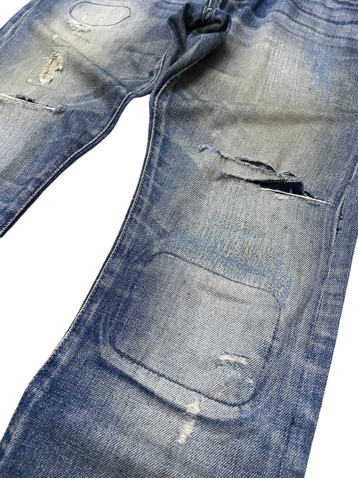 Hysteric Glamour × Scotch & Soda Scotch & Soda Distressed Repaired Heavy Stitched Jeans Size US 30 / EU 46 - 6 Thumbnail
