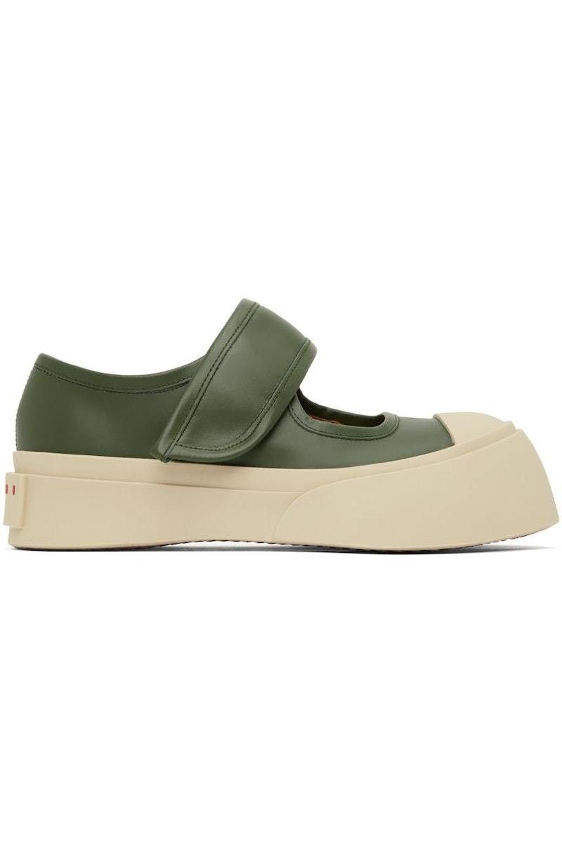o1y1025 Pumps in Dark Green