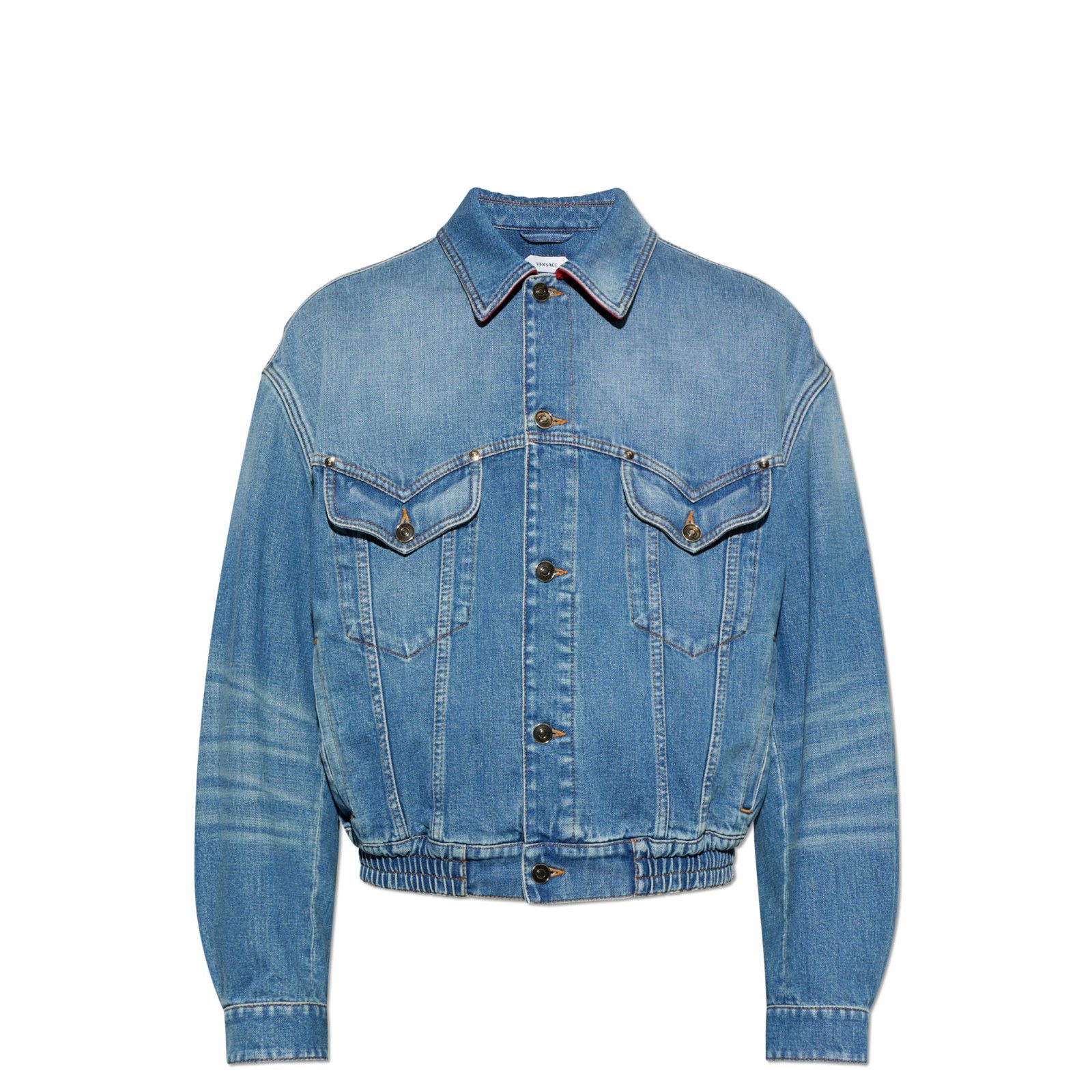 Versace VERSACE Blue Denim Jacket New & Authentic (Men's size:L;) Size US L / EU 52-54 / 3 - 1 Preview