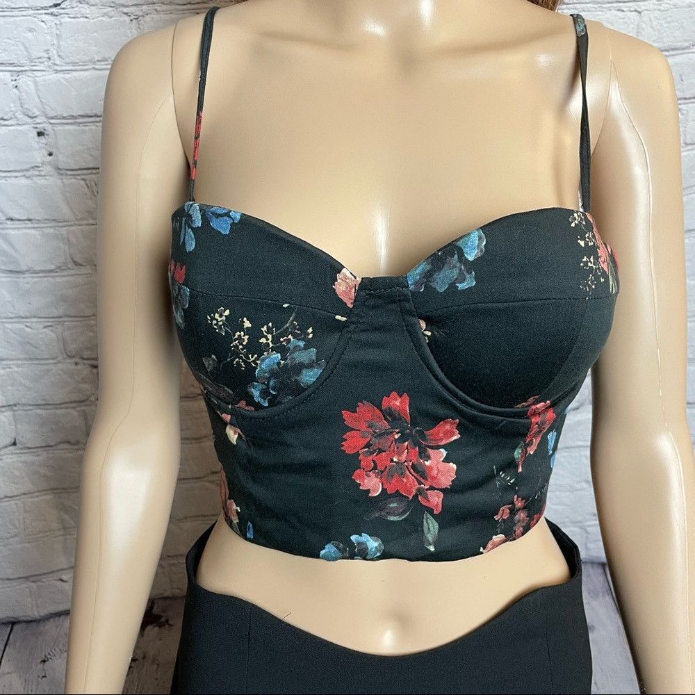 Other NWT New Olivaceous Floral Crop Corset Top Size L Size L / US 10 / IT 46 - 2 Thumbnail