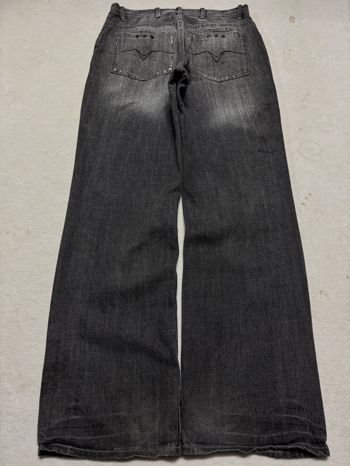 Japanese Brand VINTAGE 2000s BROGUE HOMME BAGGY JNCO FUBU HIPHOP STYLE Size US 32 / EU 48 - 11 Thumbnail