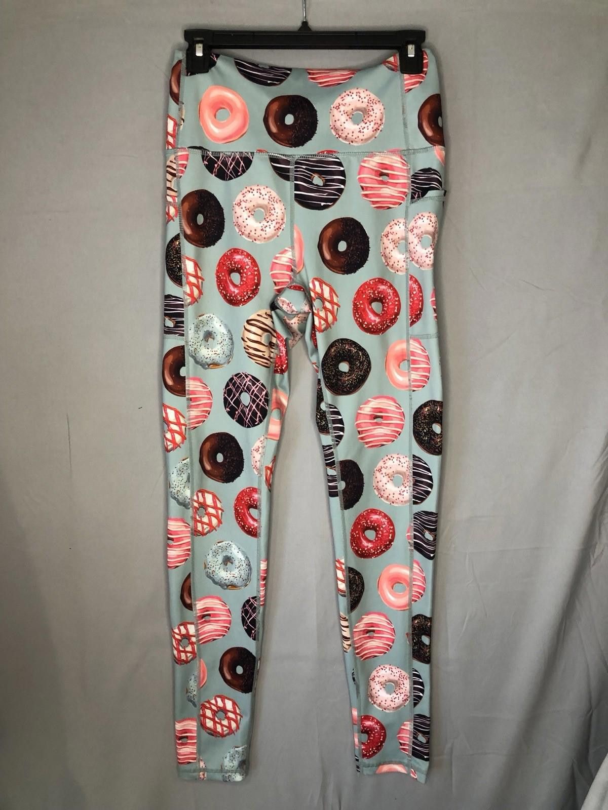 Other Muscles+Donuts Athletic Leggings Multicolor Quality sz L Size 36" / US 14 / IT 50 - 1 Thumbnail