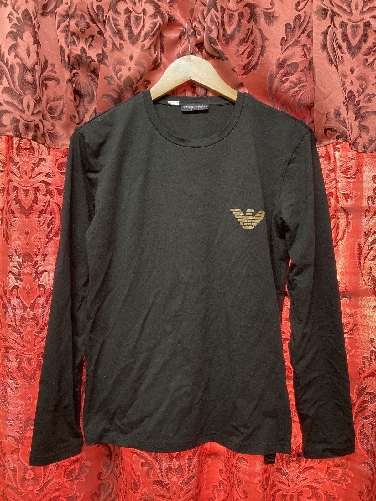 image of Emporio Armani Underwear Tee in Black, Men's (Size Large)