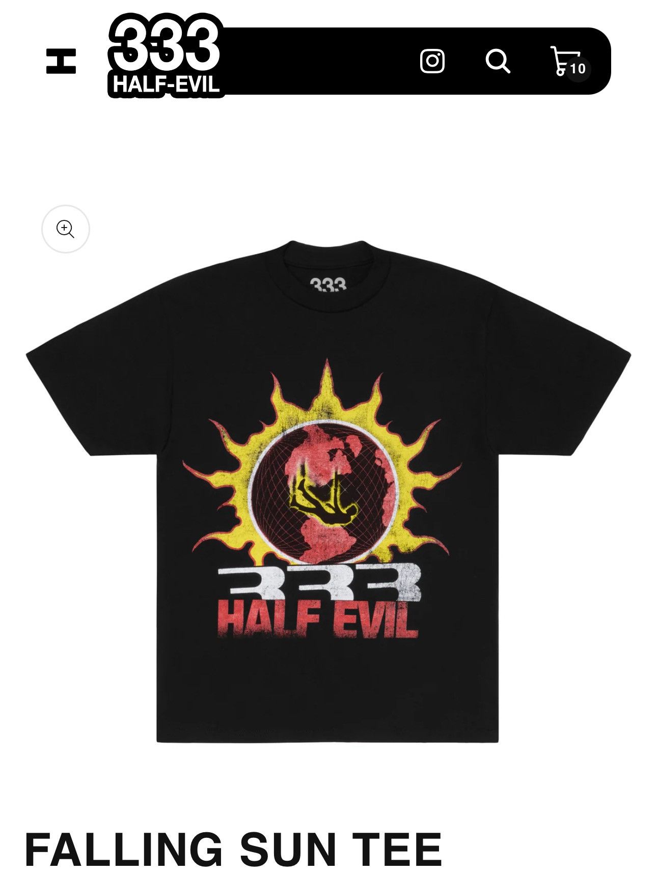 Half Evil Half Evil FALLING SUN TEE Size US XL / EU 56 / 4 - 2 Thumbnail
