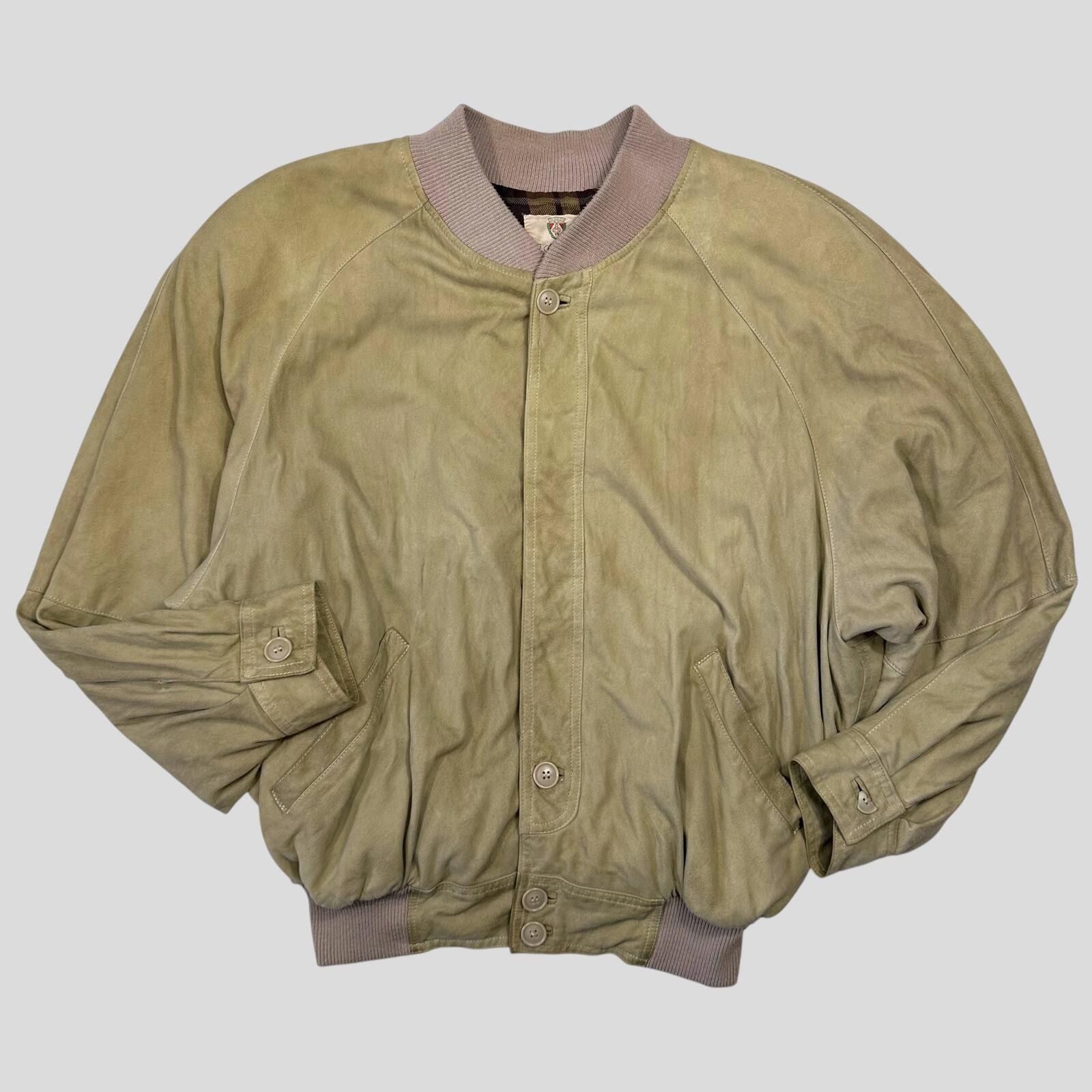 Gucci Gucci 1970’s Suede Leather Flannel Lined Flight Jacket - L Size US L / EU 52-54 / 3 - 4 Thumbnail