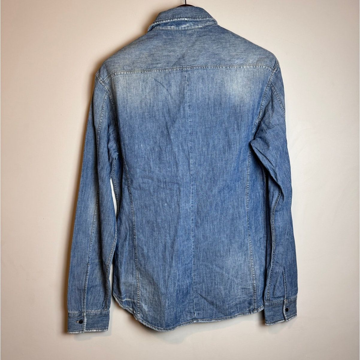 Just Cavalli Just Cavalli Denim Button Down Shirt - Size L Size US L / EU 52-54 / 3 - 2 Thumbnail