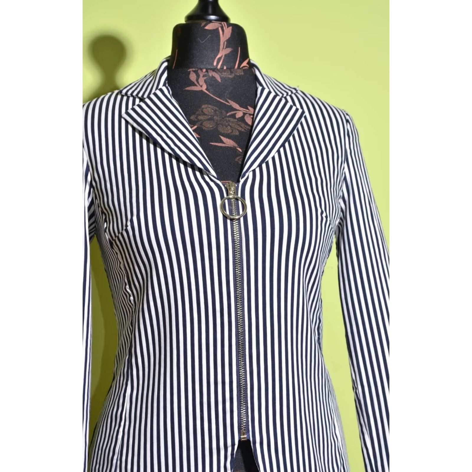 Joseph Ribkoff Joseph Ribkoff Women's Full Zip Striped Jacket UK8 IT40 Regular XS? Size M / US 6-8 / IT 42-44 - 2 Thumbnail