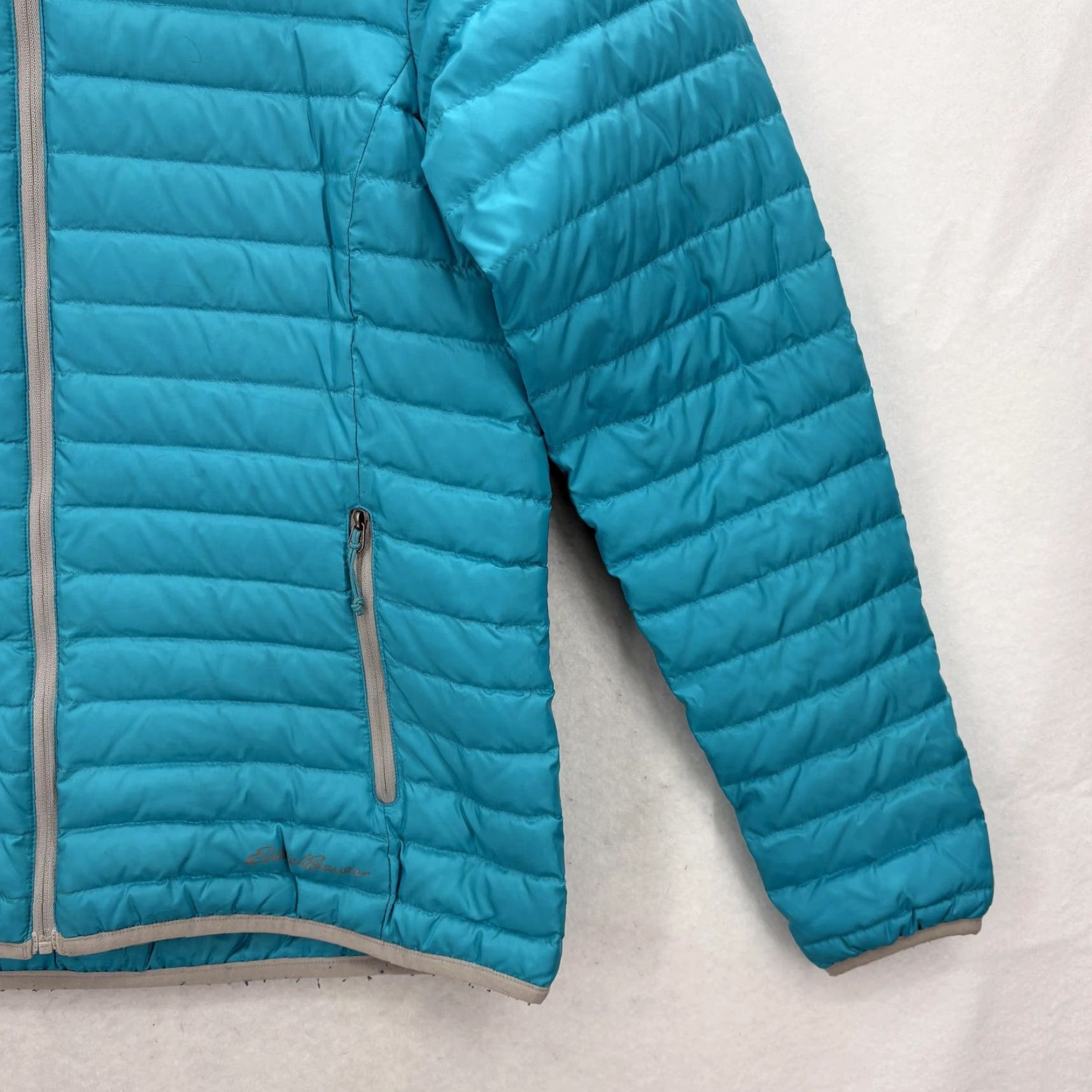 Eddie Bauer VINTAGE? No — Eddie Bauer Jacket Womens S Teal Down Puffer Lightweight Quilted Zip Trail Jacket Size S / US 4 / IT 40 - 3 Thumbnail