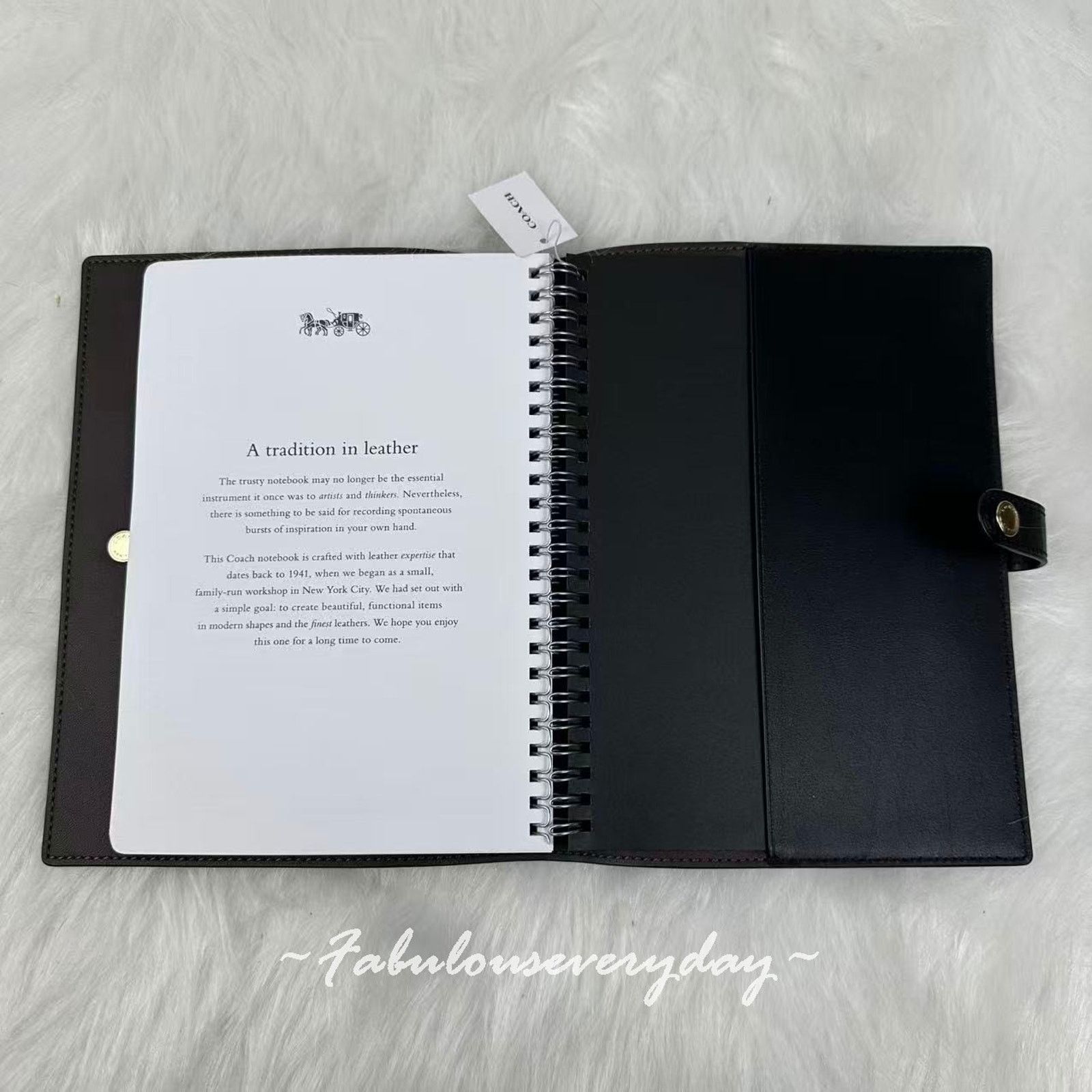 Coach Coach Snap Notebook Signature Canvas CZ198 Walnut Black Size ONE SIZE - 5 Thumbnail