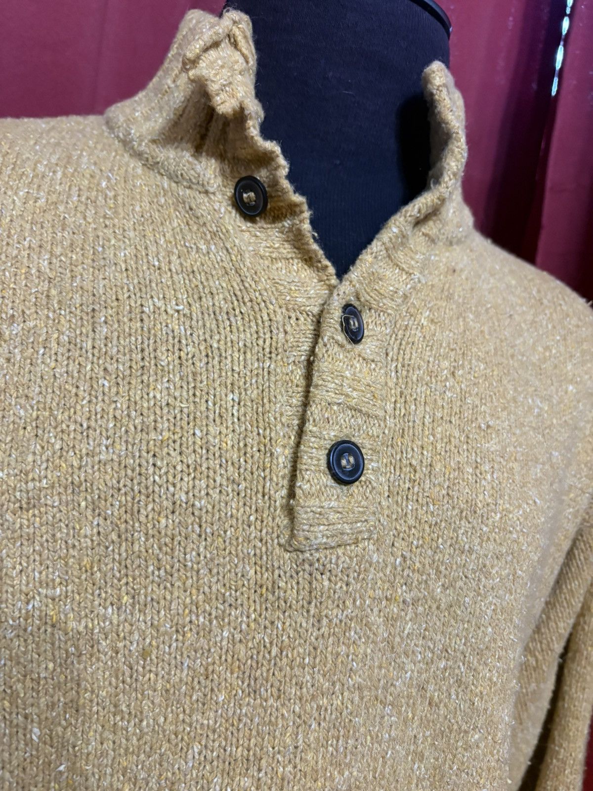 Marlboro Classics Vintage Marlboro Classics Henley Sweater 90’s Mustard Grail Size US XXL / EU 58 / 5 - 3 Thumbnail