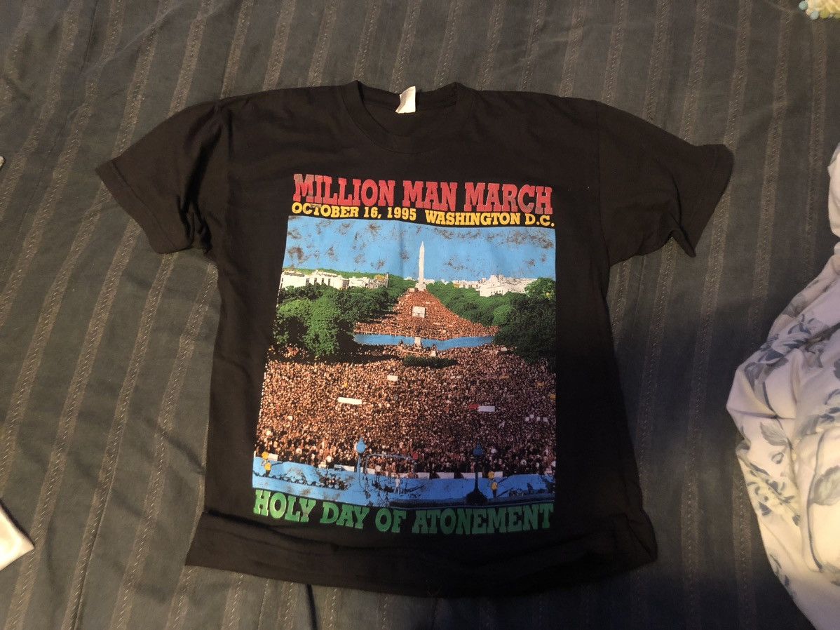 Rap Tees × Vintage Million Man March Size US M / EU 48-50 / 2 - 14 Thumbnail