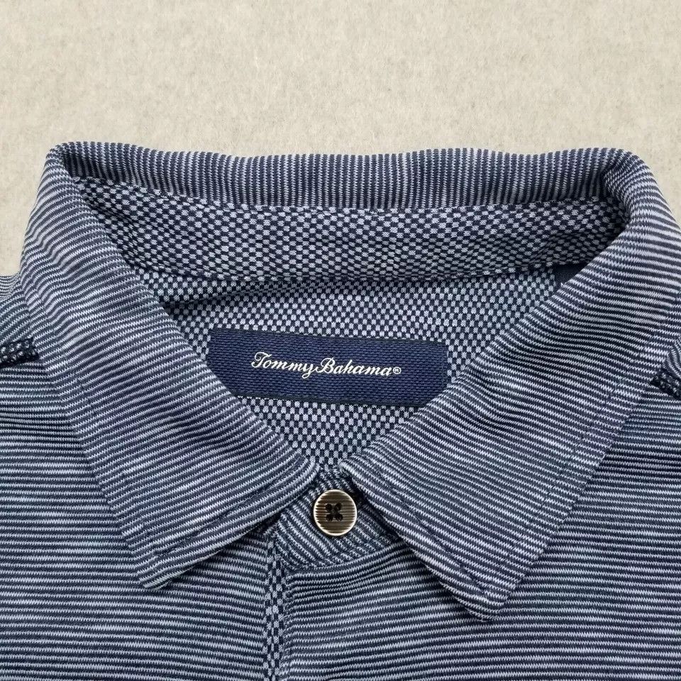 Tommy Bahama Tommy Bahama Polo Shirt Mens Medium Striped Short Sleeve Size US M / EU 48-50 / 2 - 3 Thumbnail