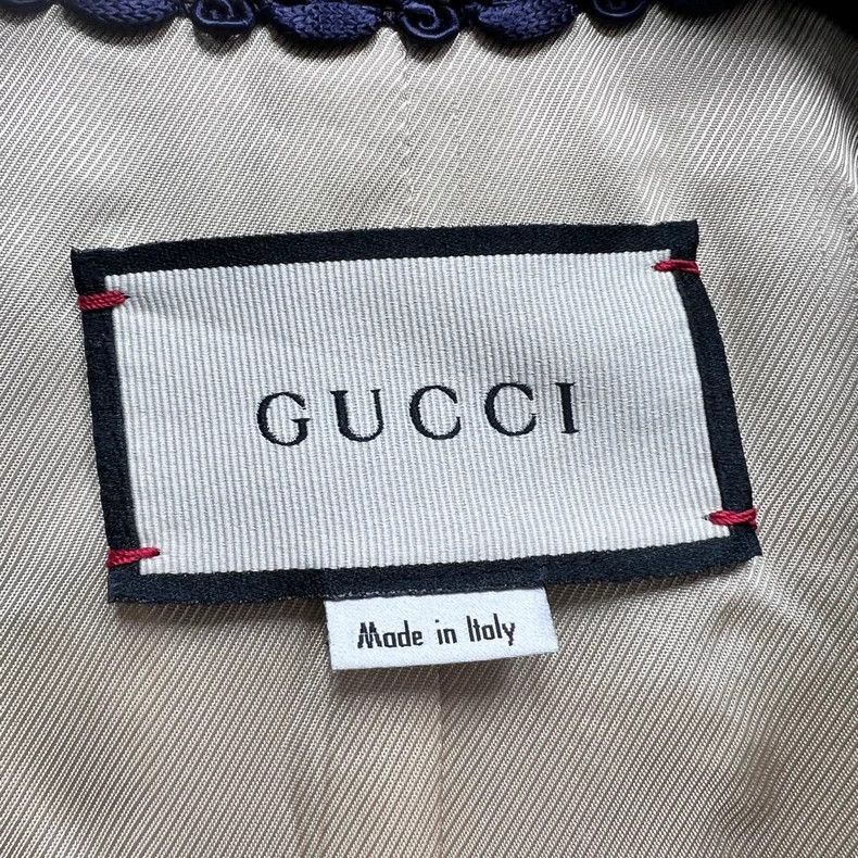 Gucci Gucci Size 38 Logo pattern jacquard V-neck small fragrance Size US XS / EU 42 / 0 - 3 Thumbnail