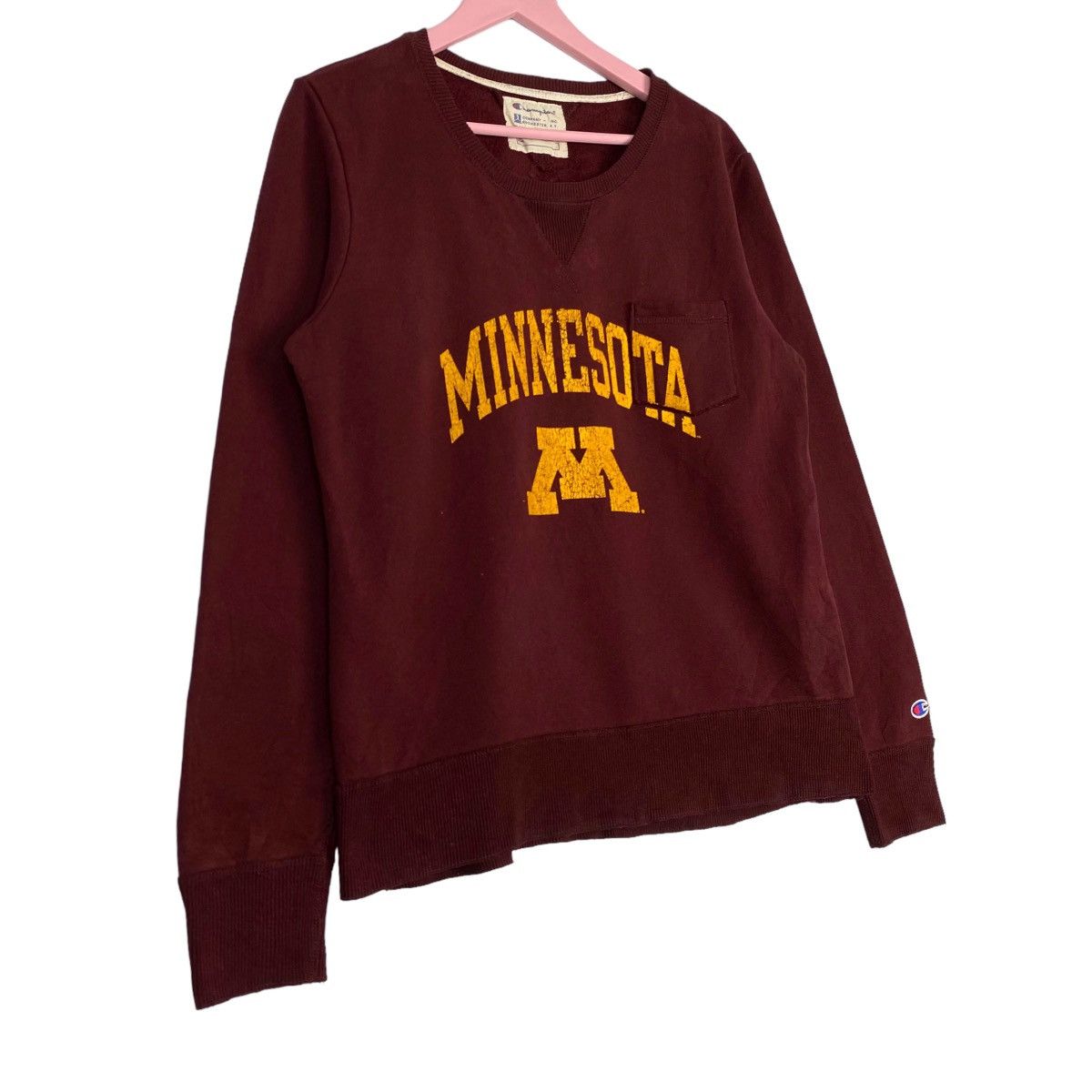 Champion × Vintage Vintage Champion Minnesota Crewneck Sweatshirt With Pocket Size L / US 10 / IT 46 - 3 Thumbnail