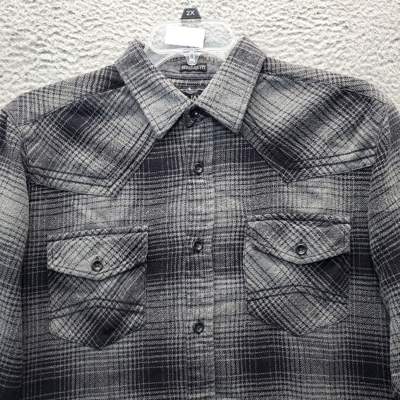 Cody James Cody James Flannel Shirt Men Large Multi Plaid Long Sleeve Collared Button Down: Mens Size L Size US L / EU 52-54 / 3 - 3 Thumbnail