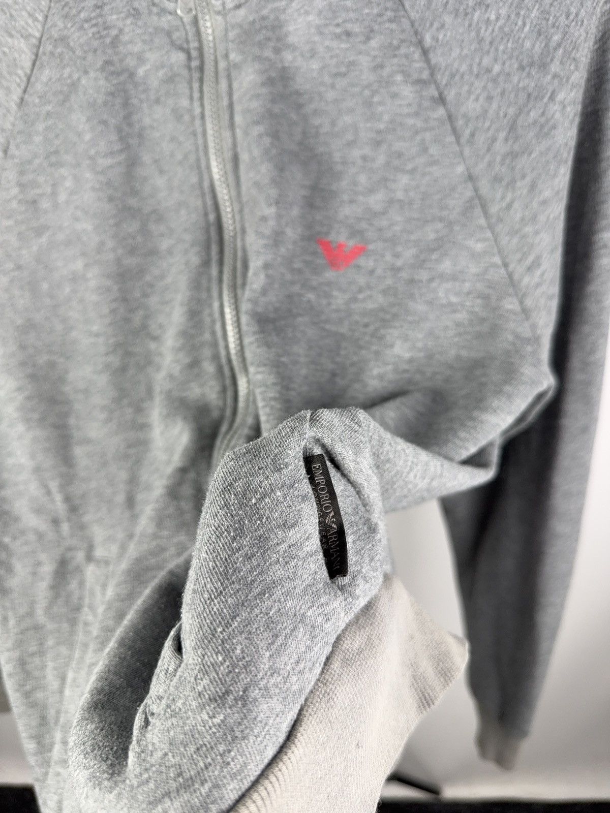 Emporio Armani 00s Designer Emporio Armani Zip Sweatshirt Grey Logo Basic Size US S / EU 44-46 / 1 - 3 Thumbnail