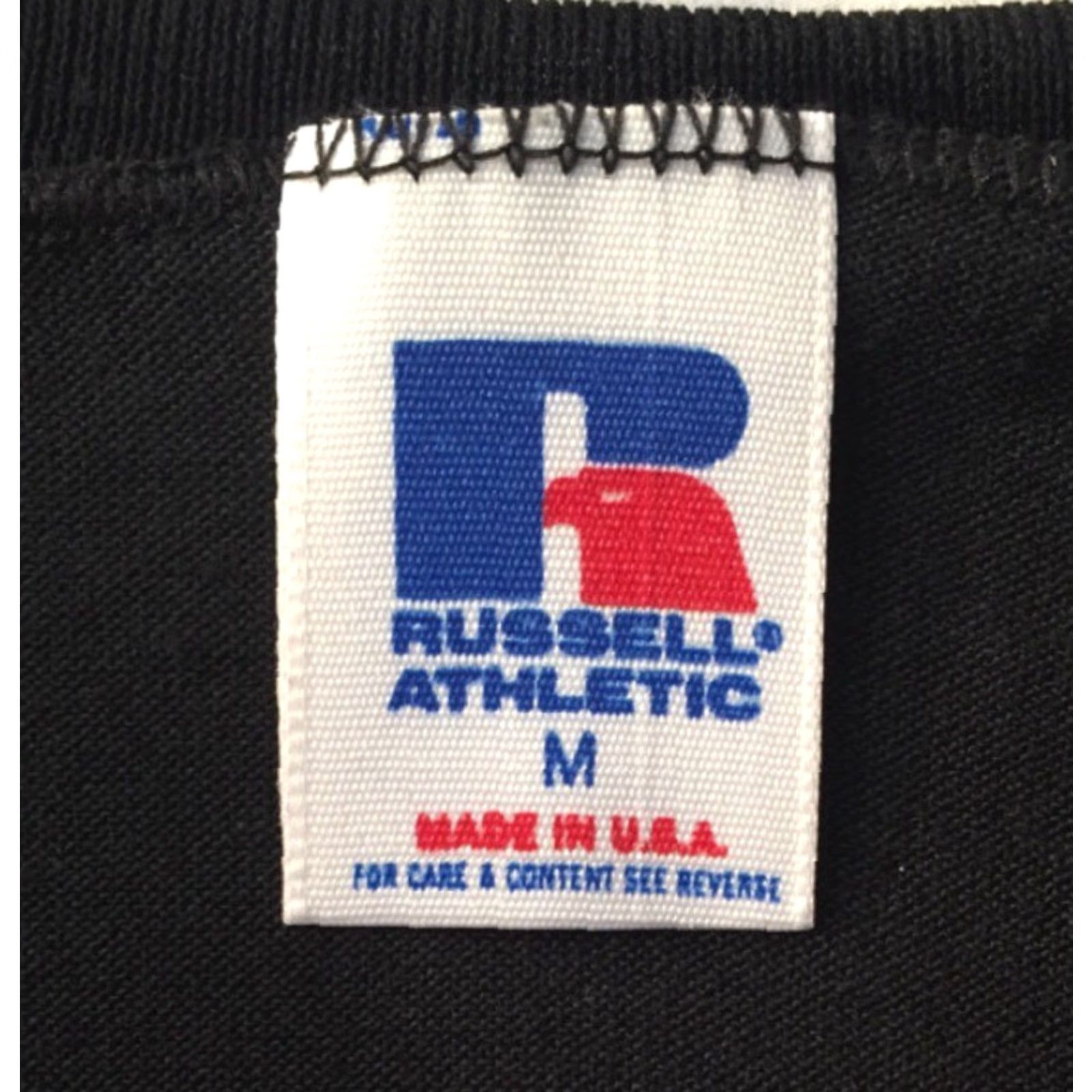 Russell Athletic VINTAGE Russell Athletic T-Shirt Mens M V-Neck Black 90s Deadstock NWOT 50/50 Cotton Blend Size US M / EU 48-50 / 2 - 2 Thumbnail