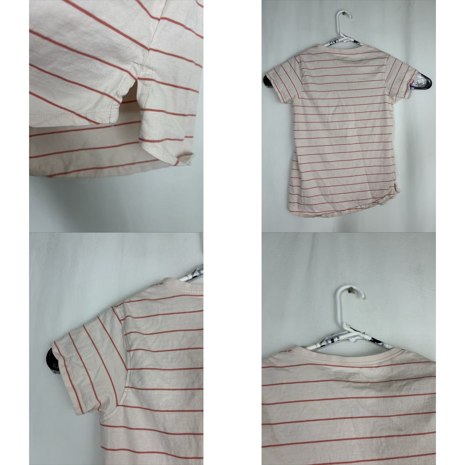 Mountain Khakis VINTAGE Mountain Khakis Womens T Shirt White Red Stripe Short Sleeve V-Neck Medium Size M / US 6-8 / IT 42-44 - 8 Thumbnail