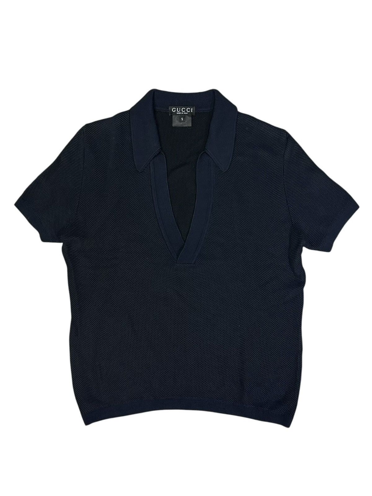 Gucci 1997 Tom Ford Knitted Polo Size S / US 4 / IT 40 - 1 Thumbnail