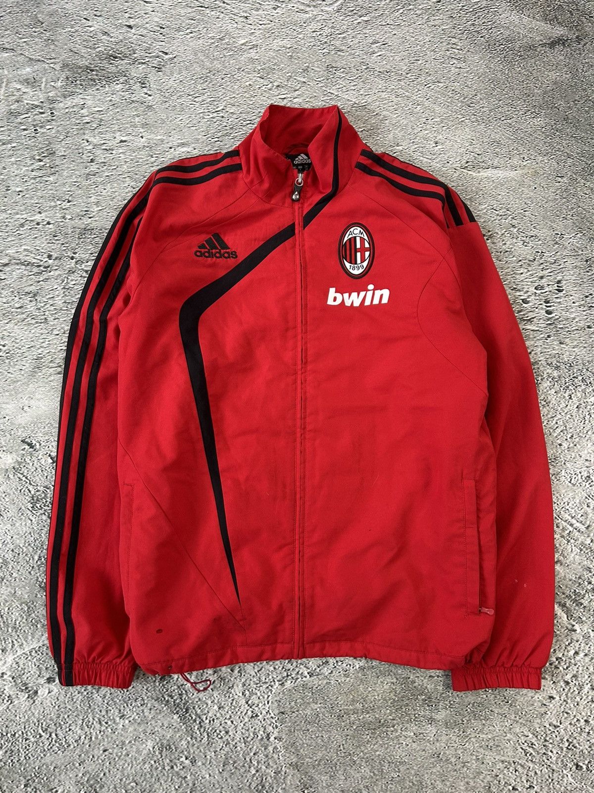 Adidas × Vintage Adidas AC Milan track jacket 2009 vintage red Y2K