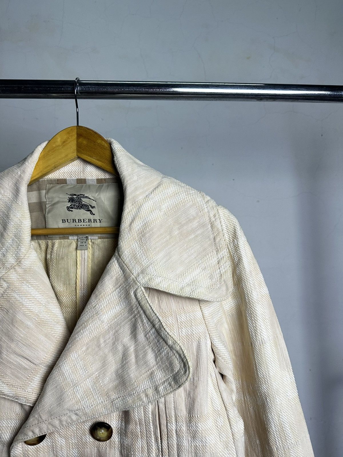 Burberry Burberry Nova Check Double Breasted Jacket Size US M / EU 48-50 / 2 - 4 Thumbnail