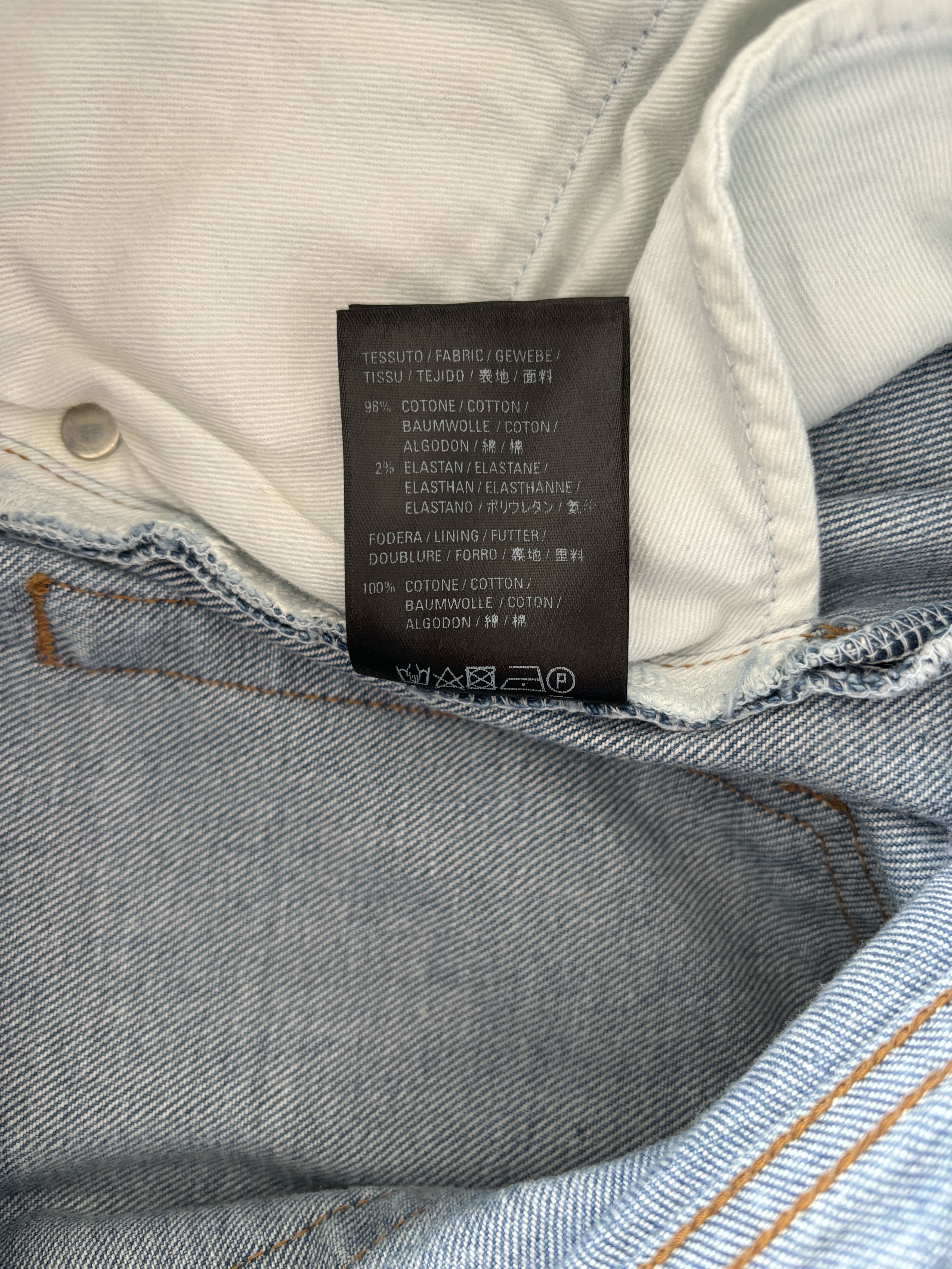 Balenciaga ⚡️QUICK SALE⚡️2019 Balenciaga Demna Blue Denim Jeans Pants Size 26" / US 2 / IT 38 - 9 Thumbnail