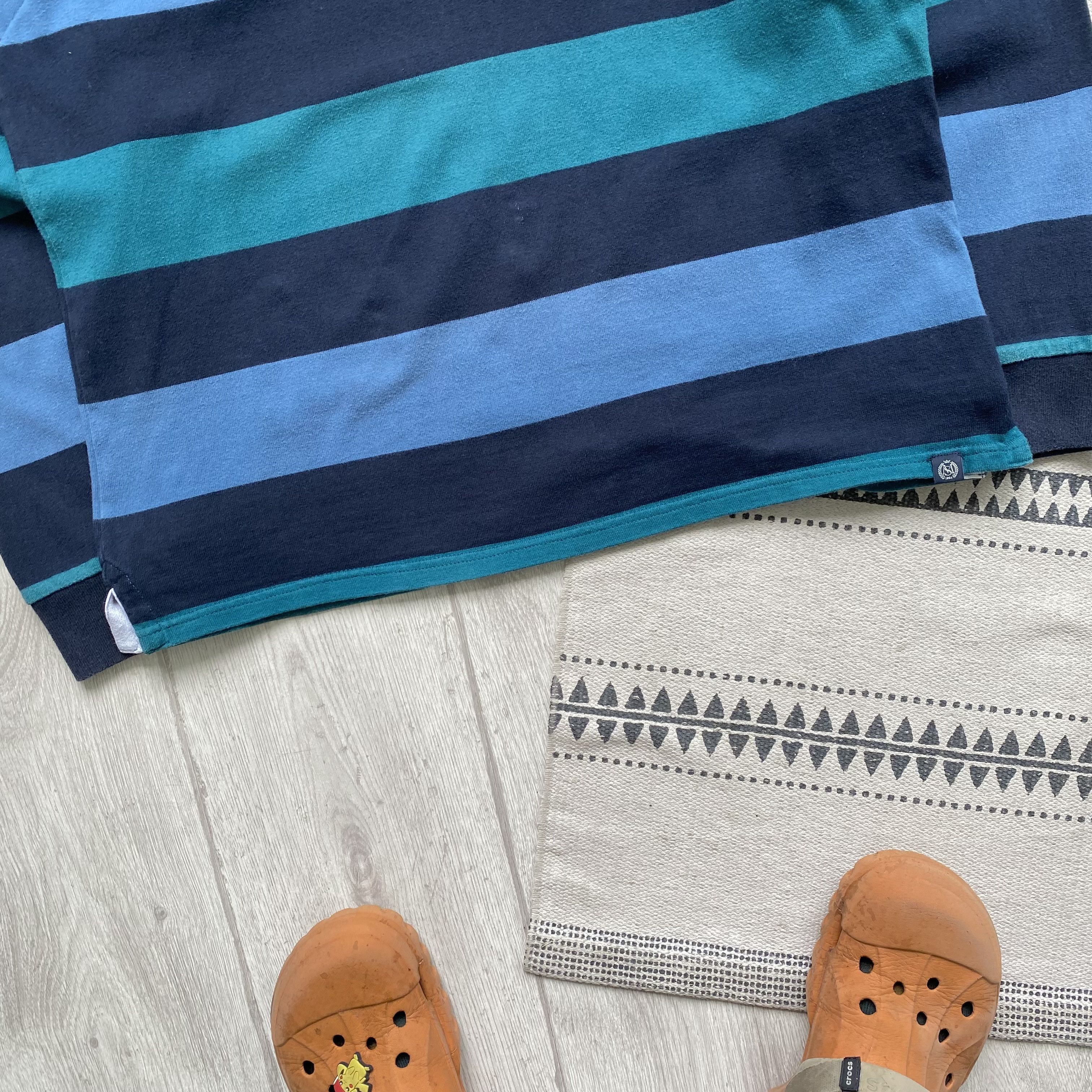 Polo Ralph Lauren MS Ralph Lauren style Striped rugby shirt longsleeve vintage Size US M / EU 48-50 / 2 - 3 Thumbnail