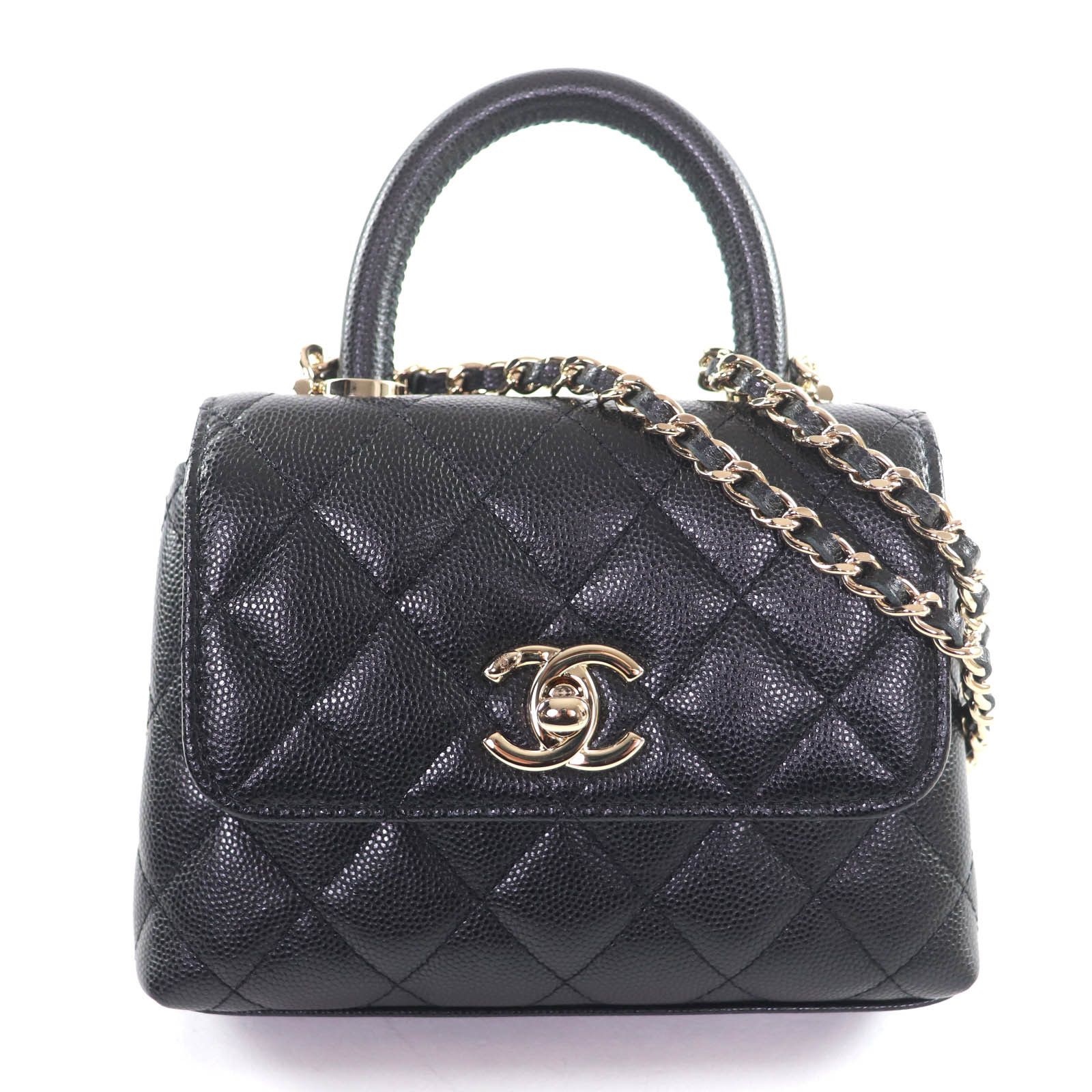 Chanel Chanel Chanel Coco Handle Caviar Shoulder Bag Leather Shoulder Bag AP4244 DUTY FREE for USA Size ONE SIZE - 1 Thumbnail