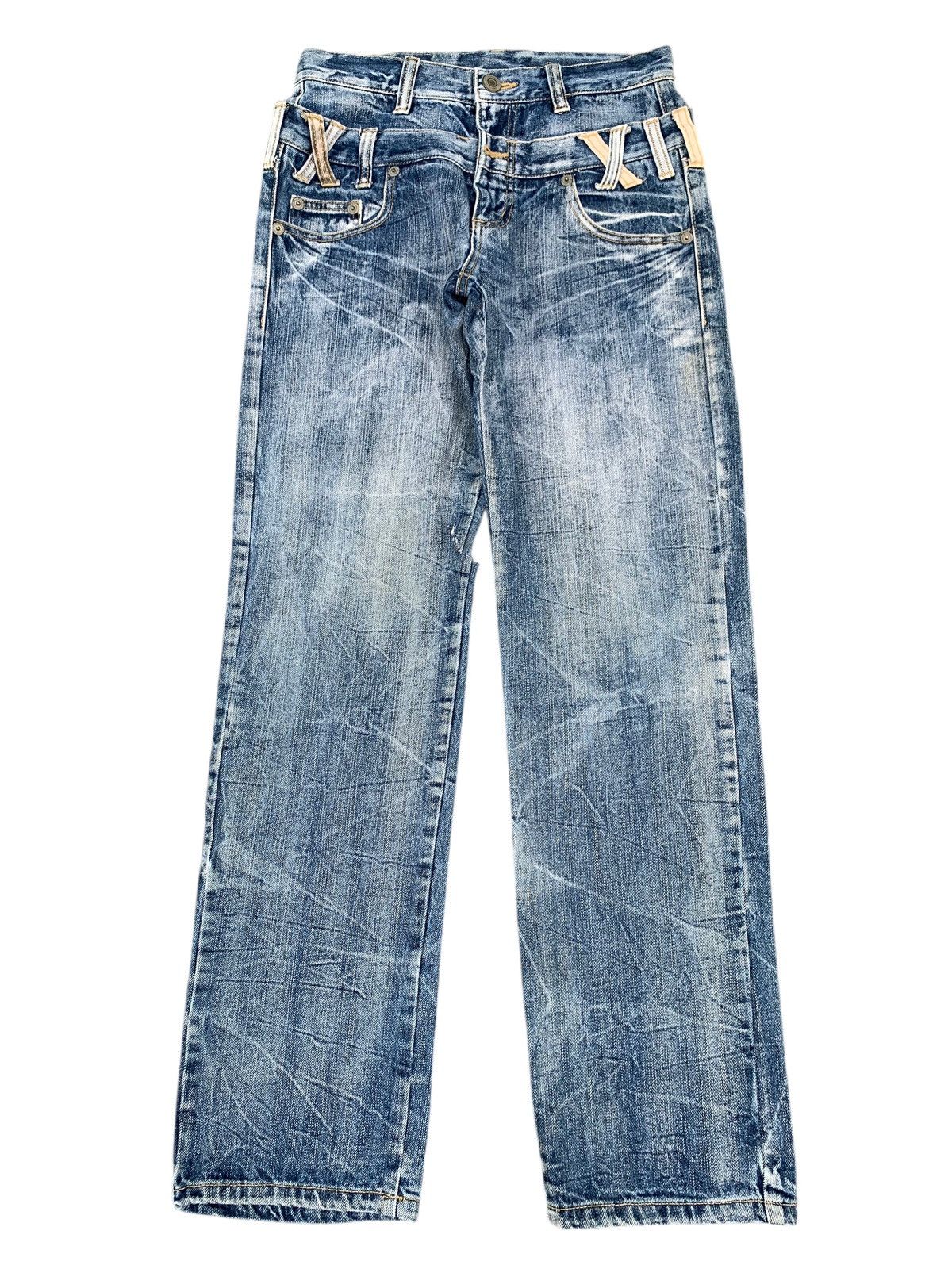Kapital DOUBLE WAIST MUDMAX RUSTY PUNK JAPANESE DISTRESSED DENIM Size US 28 / EU 44 - 1 Thumbnail