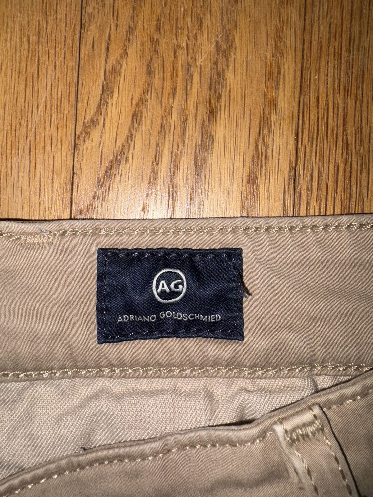 AG Adriano Goldschmied Ag Adriano Goldschmied Khaki Shorts Size US 33 - 3 Thumbnail